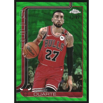 2025-26 Topps Chrome Green Wave Refractors #83 Chris Duarte