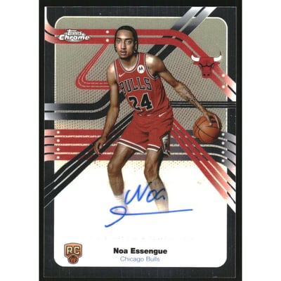 2025-26 Topps Chrome Next Stop Signatures #NSNE Noa Essengue