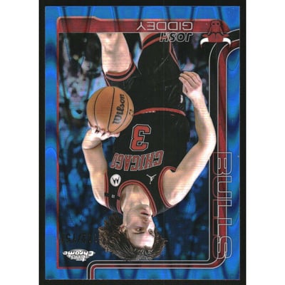 2025-26 Topps Chrome RayWave Blue Refractors #48 Josh Giddey