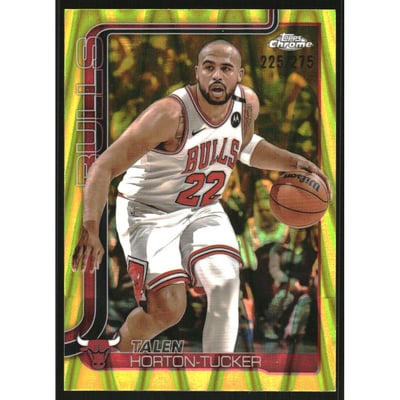 2025-26 Topps Chrome RayWave Yellow Refractors #10 Talen Horton-Tucker