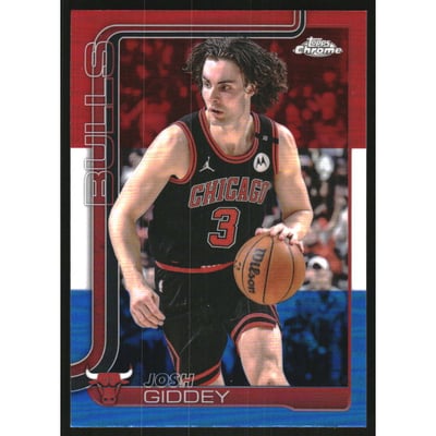2025-26 Topps Chrome Red White and Blue Refractors #48 Josh Giddey