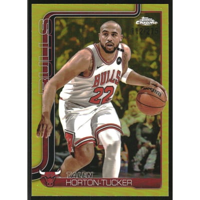 2025-26 Topps Chrome Yellow Refractors #10 Talen Horton-Tucker