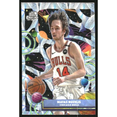 2025-26 Topps Cosmic Chrome Nucleus Refractors #55 Matas Buzelis