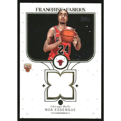 2025-26 Topps Franchise Fabrics #FFNE Noa Essengue