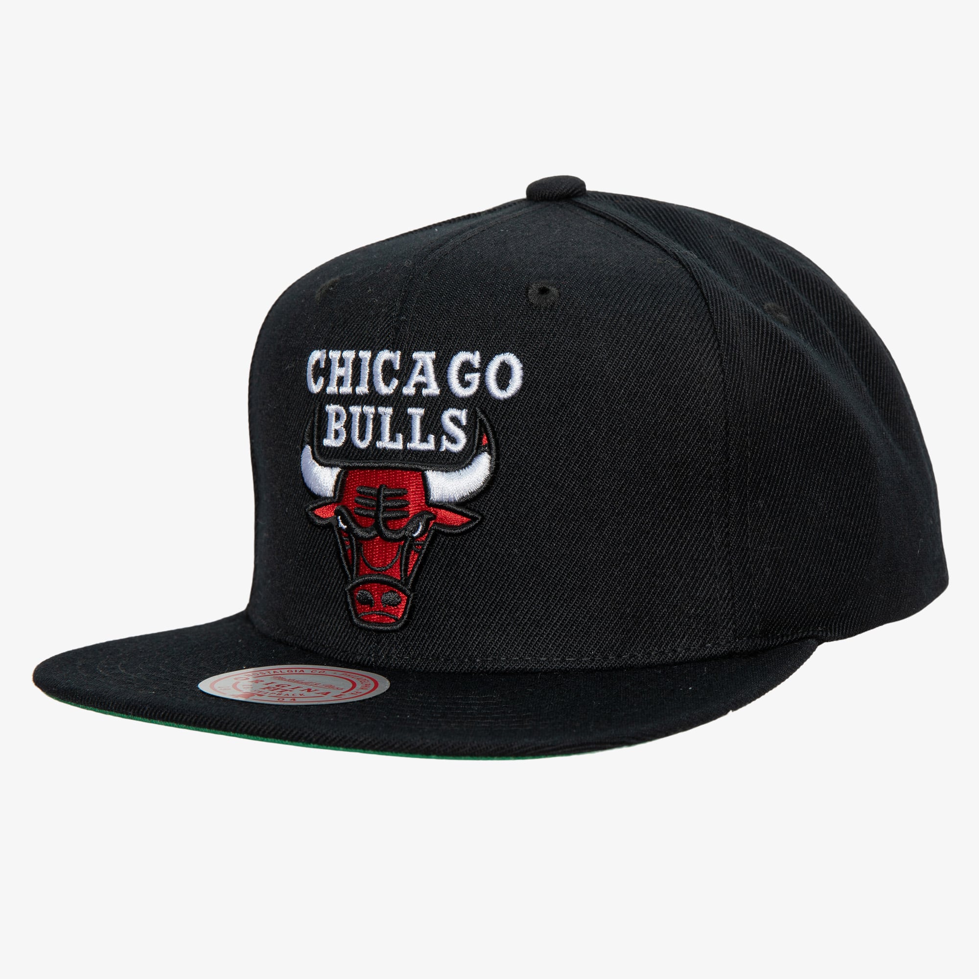 Black Chicago Bulls Hardwood Classics Top Spot Snapback Hat