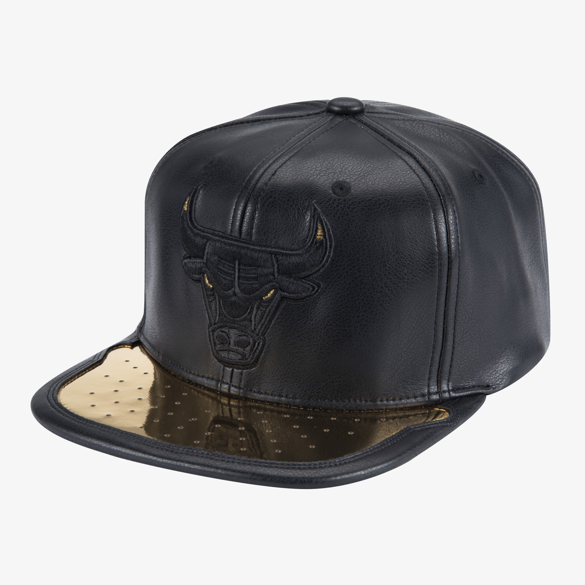 Black/Gold Chicago Bulls Day One Snapback Hat