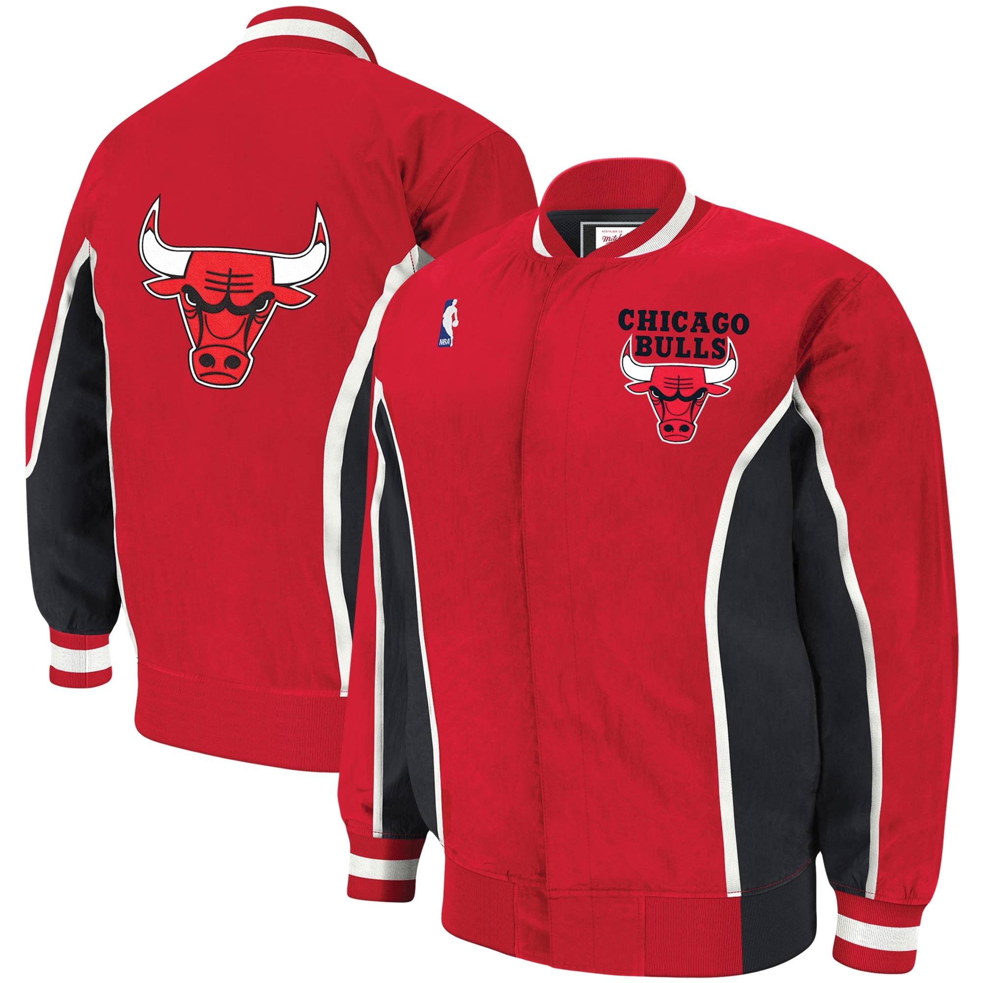 Chicago Bulls Authentic Warm Up Jacket By Mitchell & Ness - Mens