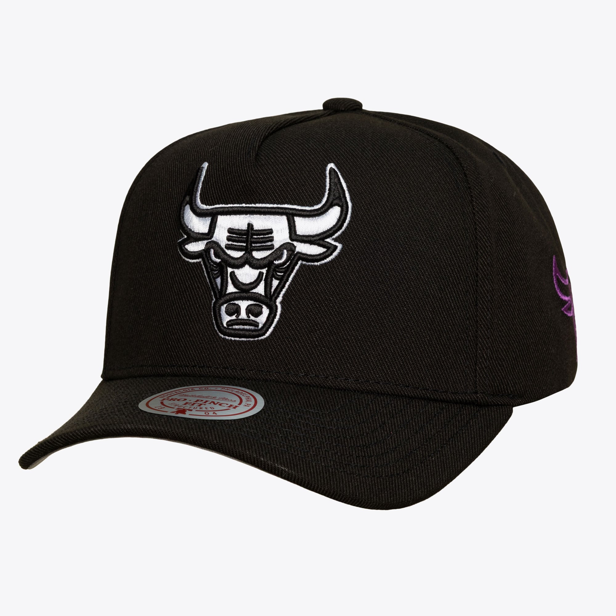 Chicago Bulls Black 404 Club Neon Pro Pinch Snapback Hat