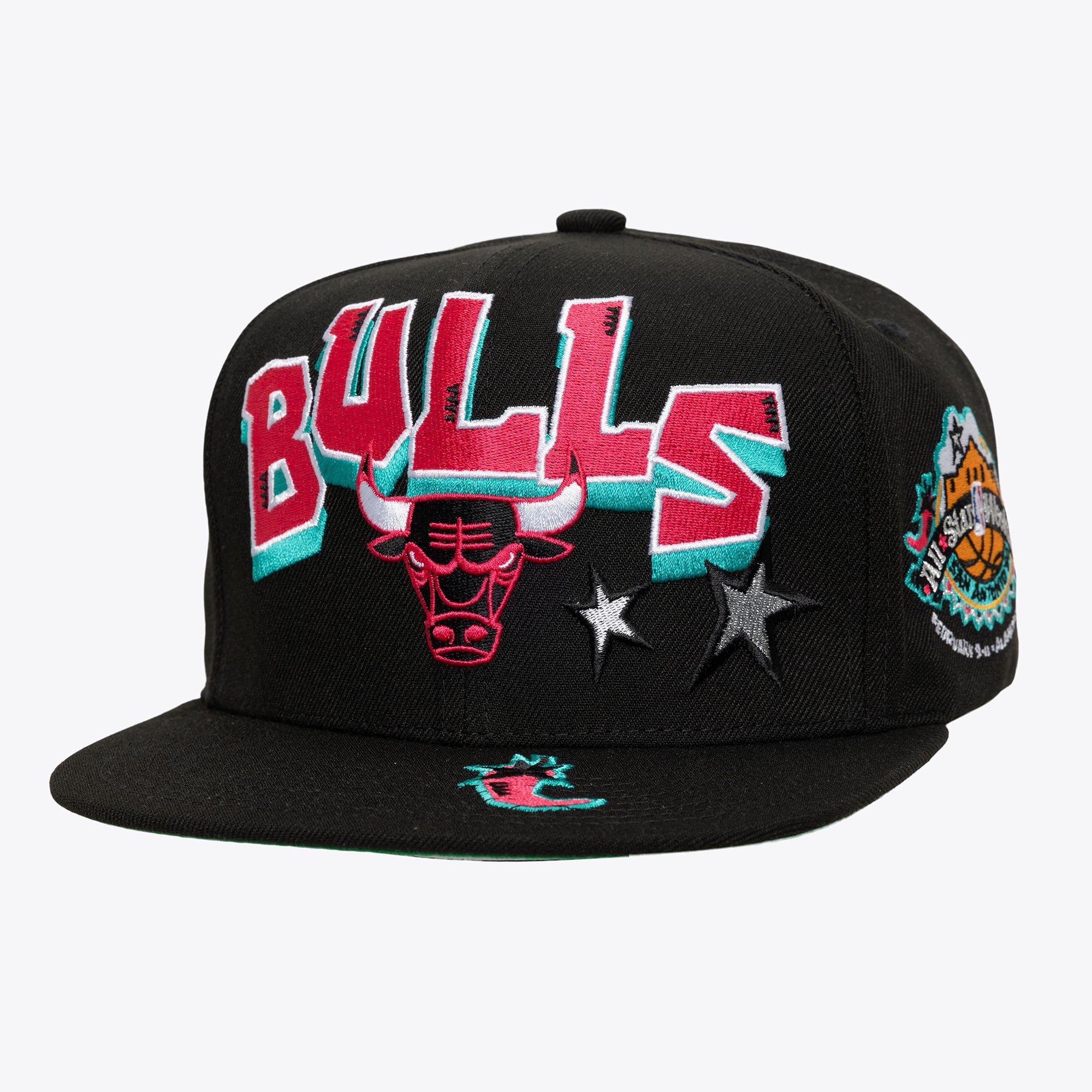 Chicago Bulls Black Hardwood Classics Stars Select Snapback Hat