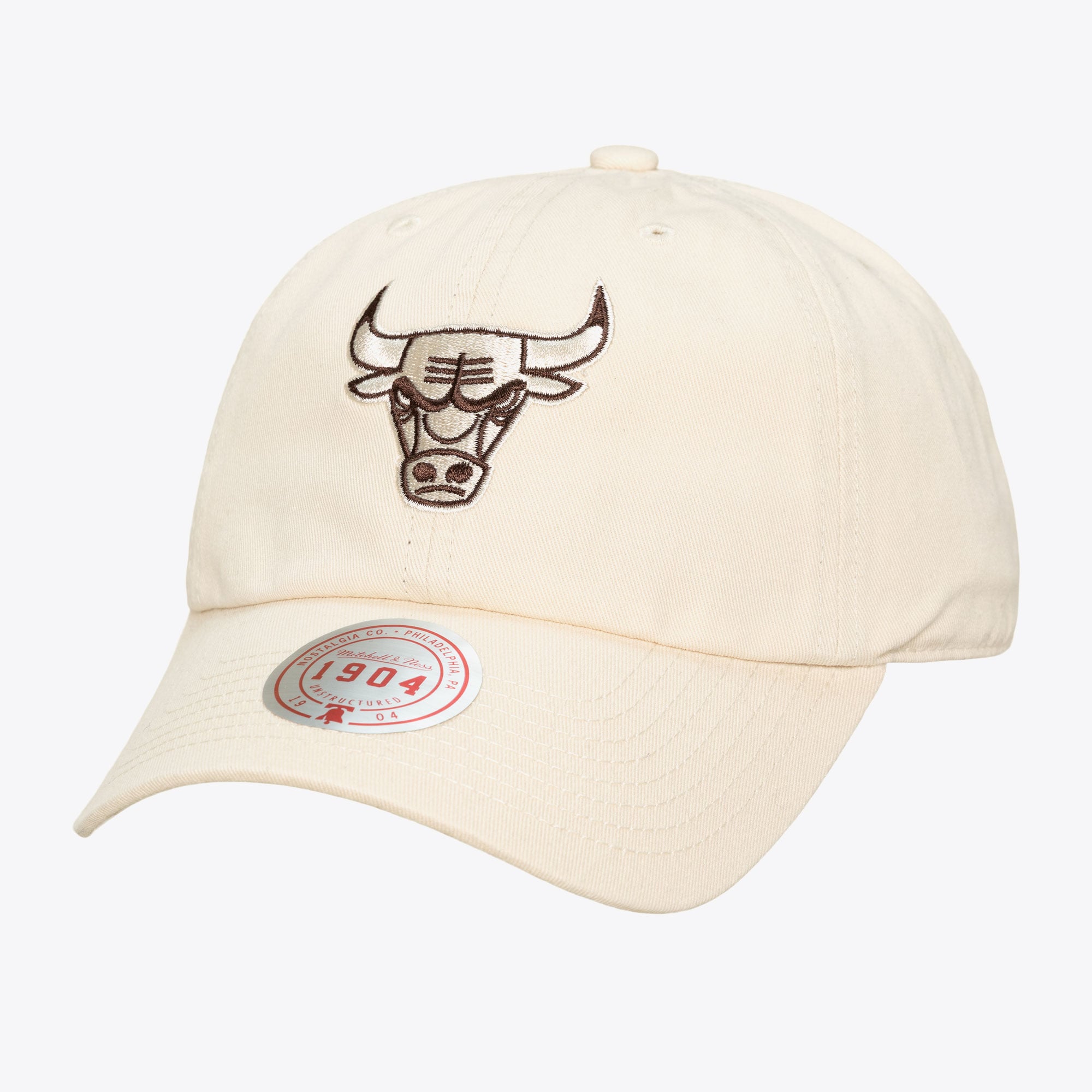 Chicago Bulls Cream & Brown 1904 Dad Adjustable Hat