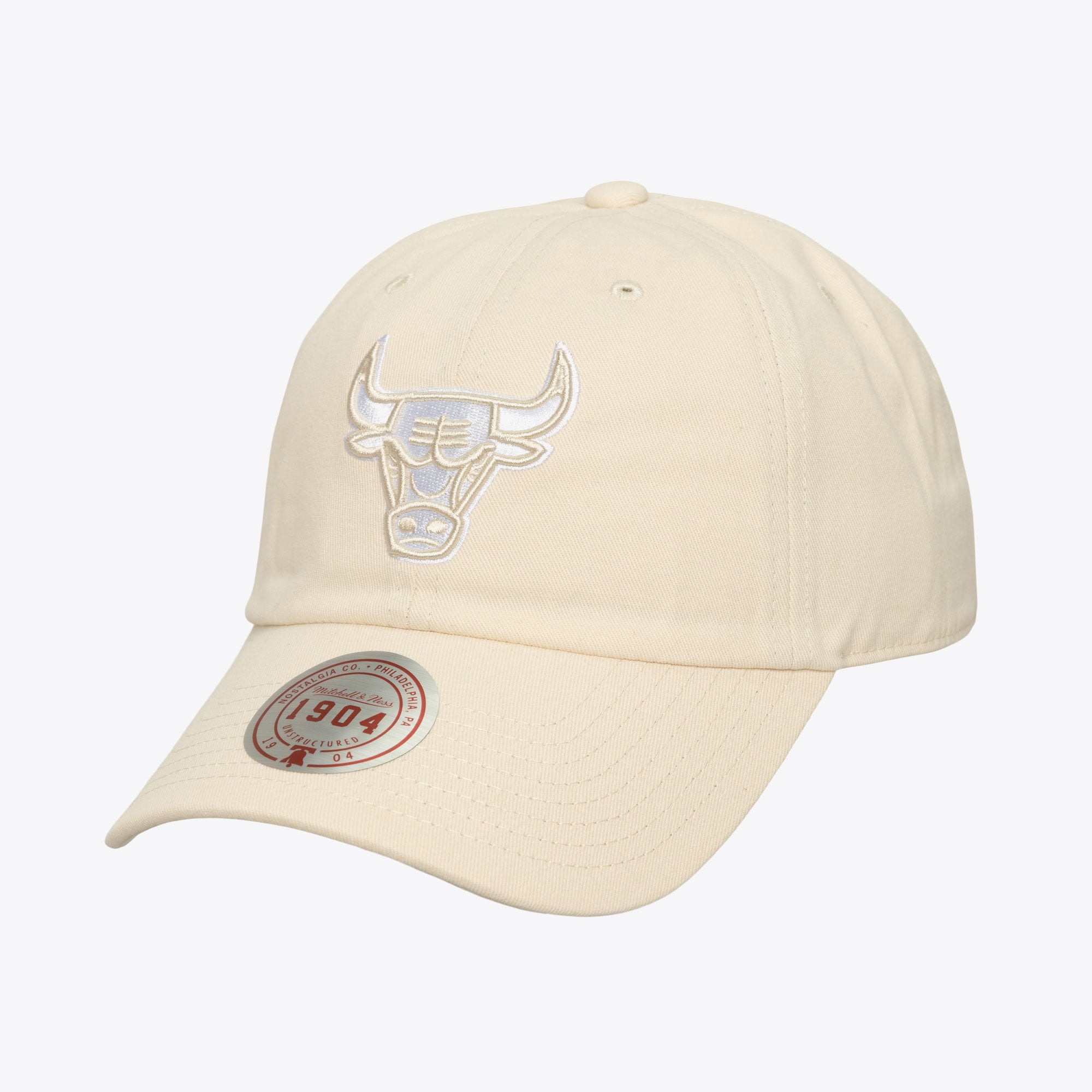 Chicago Bulls Cream Fashion Basic Strapback Adjustable Hat