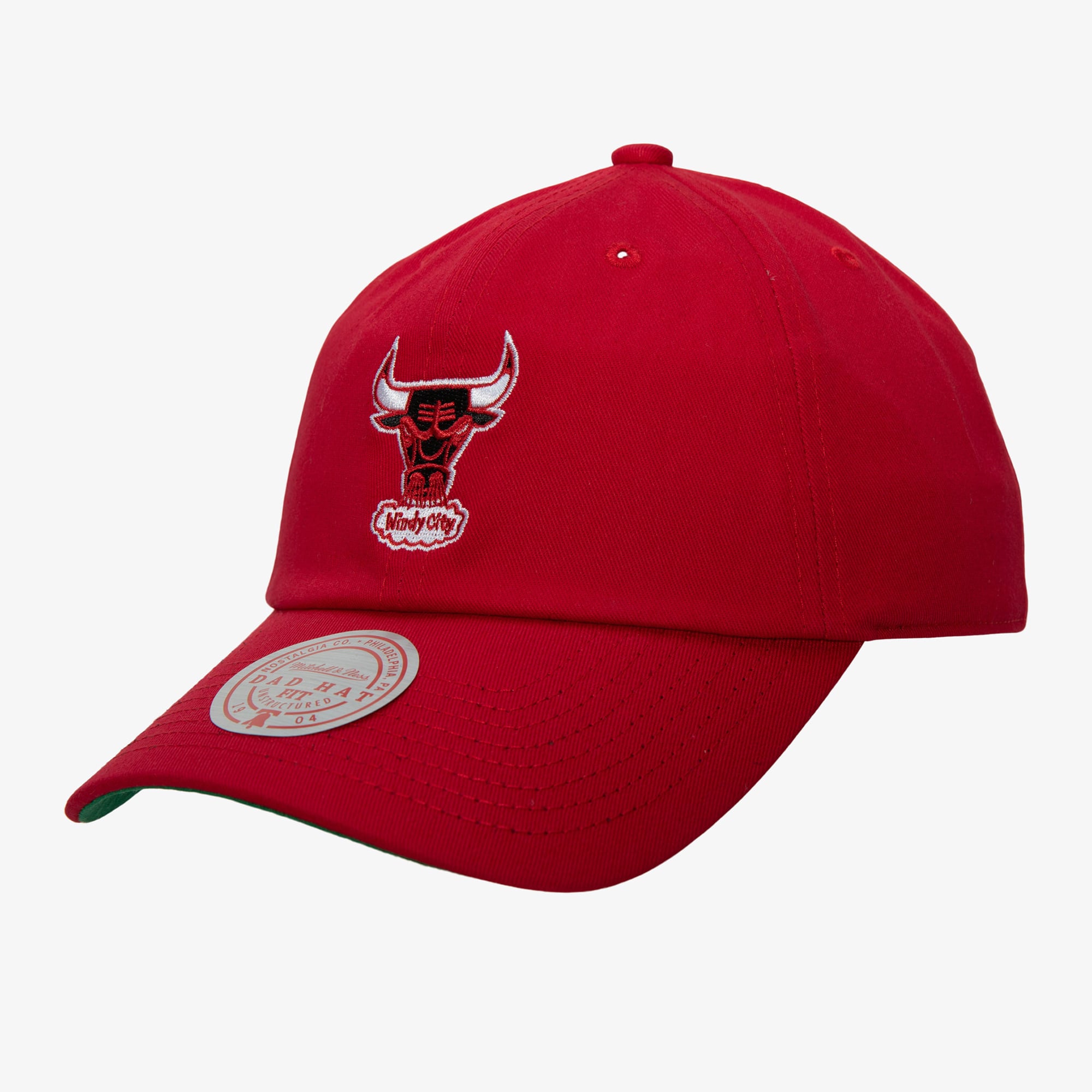 Chicago Bulls Red Hardwood Classics Ground 2.0 Dad Adjustable Hat