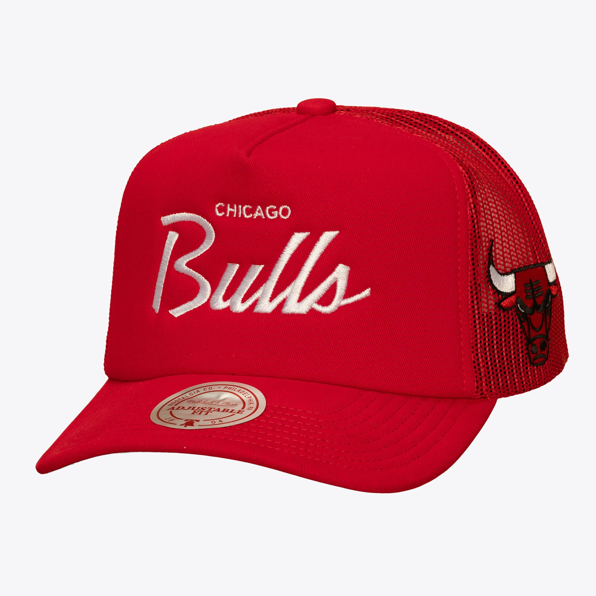 Chicago Bulls Red Head Coach Trucker Adjustable Hat