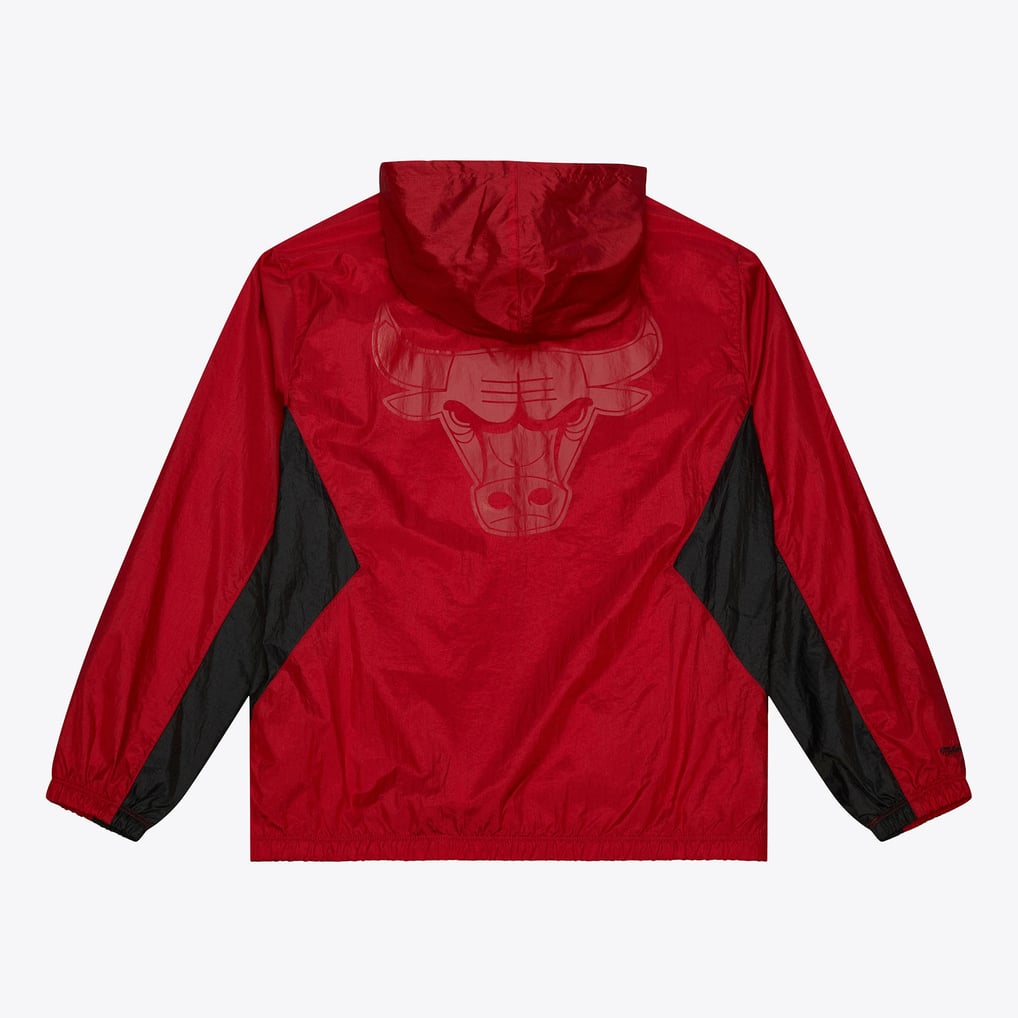Chicago Bulls Red Playmaker Vintage Full-Zip Windbreaker Jacket