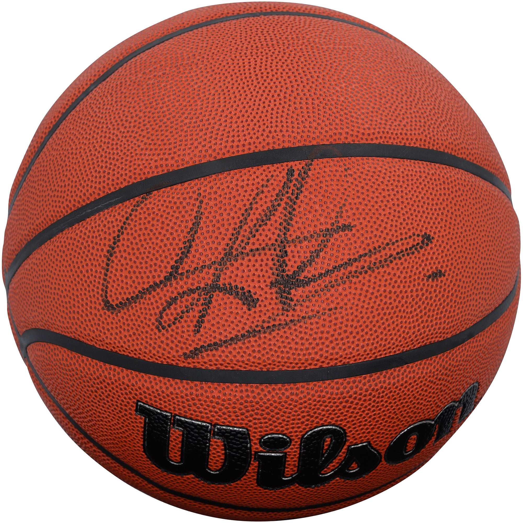 Ballon de basket-ball Wilson Authentic Series autographié par Dennis Rodman (Chicago Bulls) - Encre noire