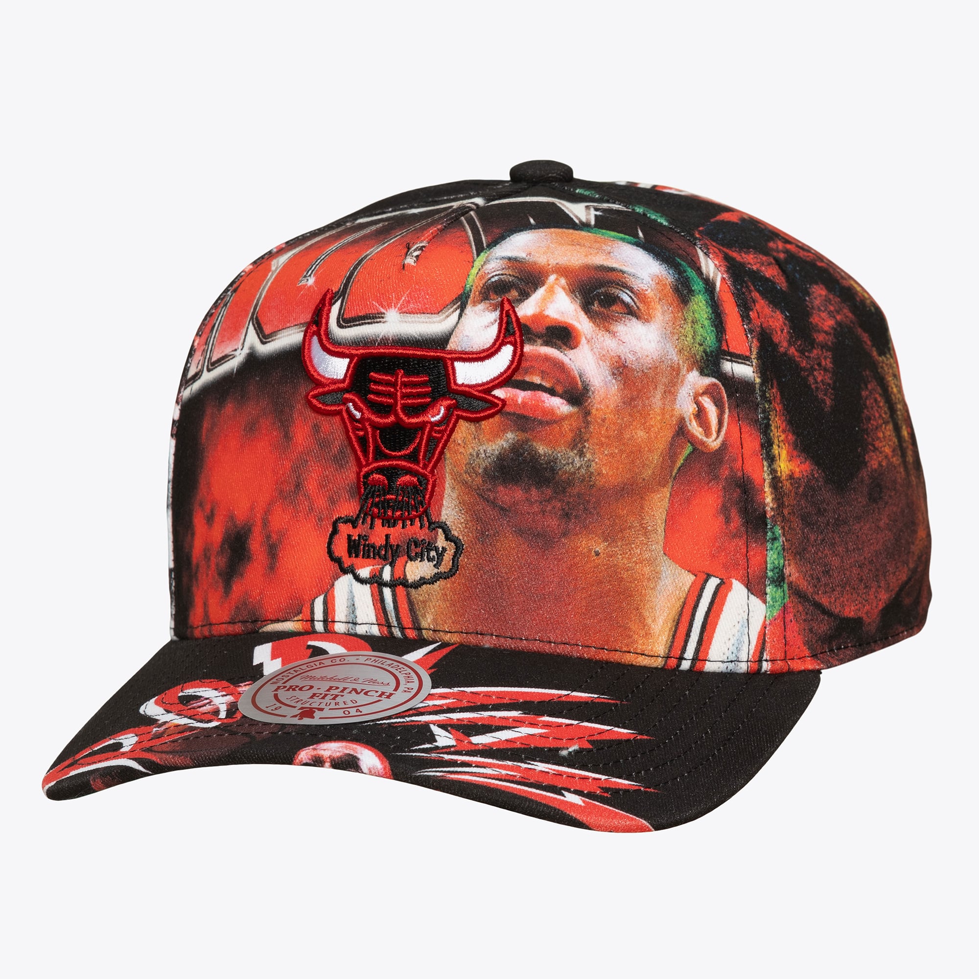 Dennis Rodman Chicago Bulls Hardwood Classics My Tee Pro Pinch Snapback Hat