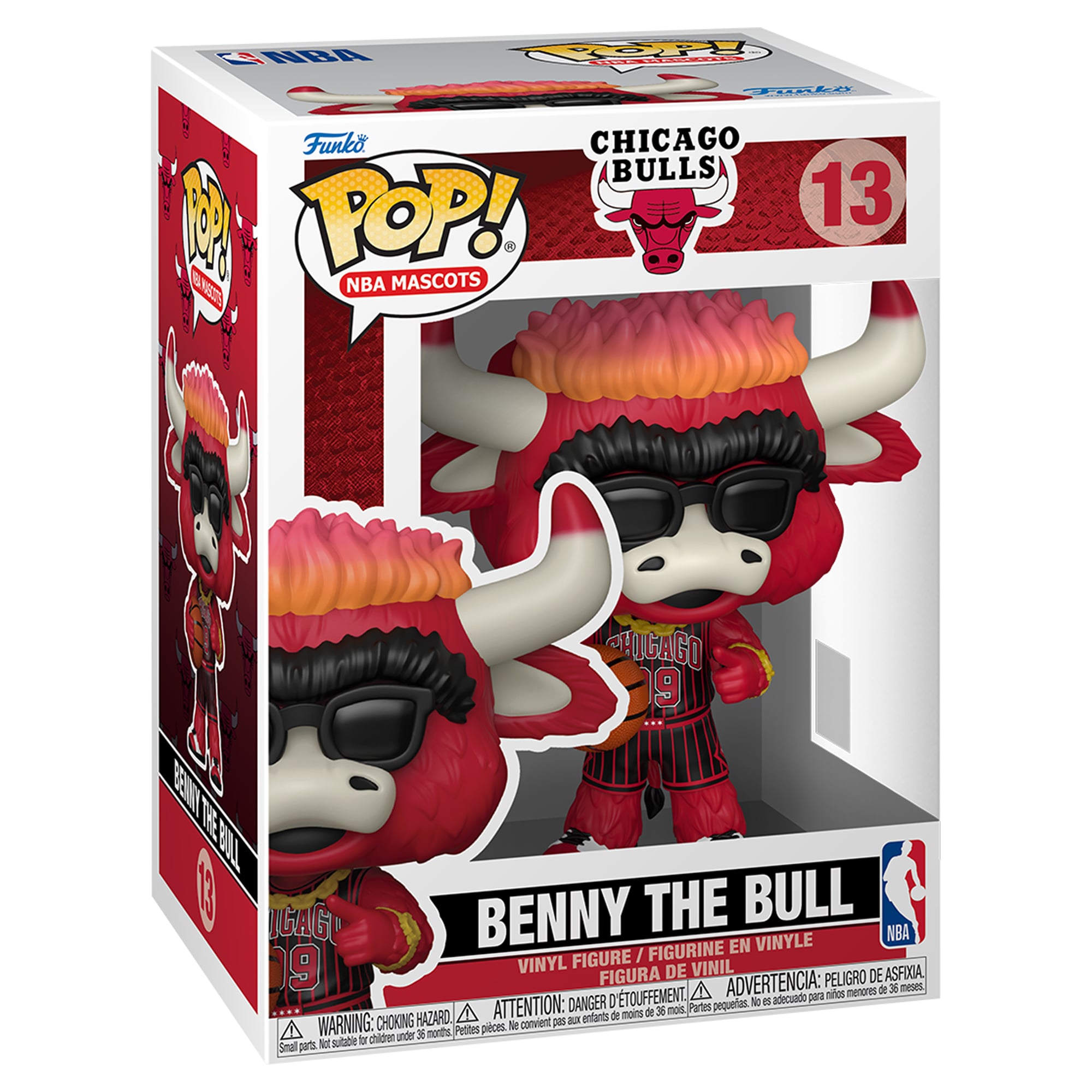 Figurine Funko Pop! Benny le Taureau des Chicago Bulls