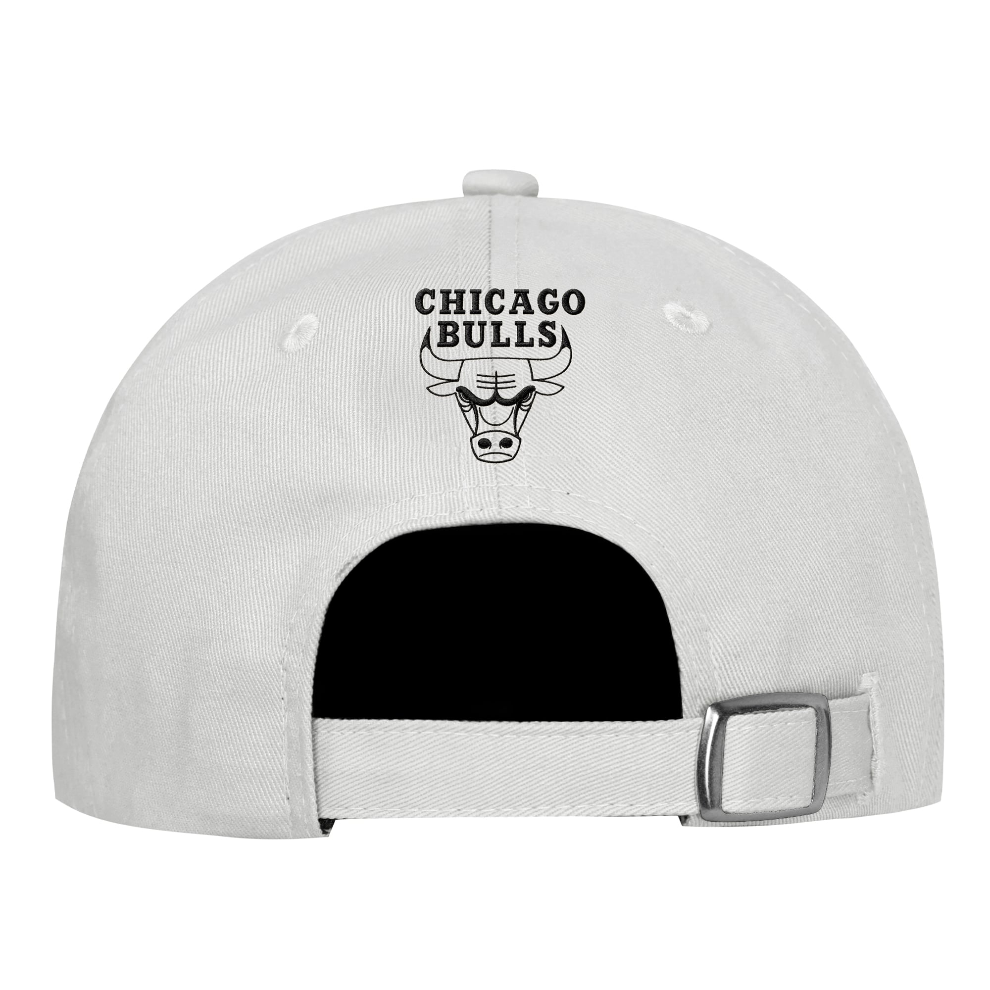Casquette de papa blanche à strass Chicago Bulls pour filles et jeunes filles Outerstuff