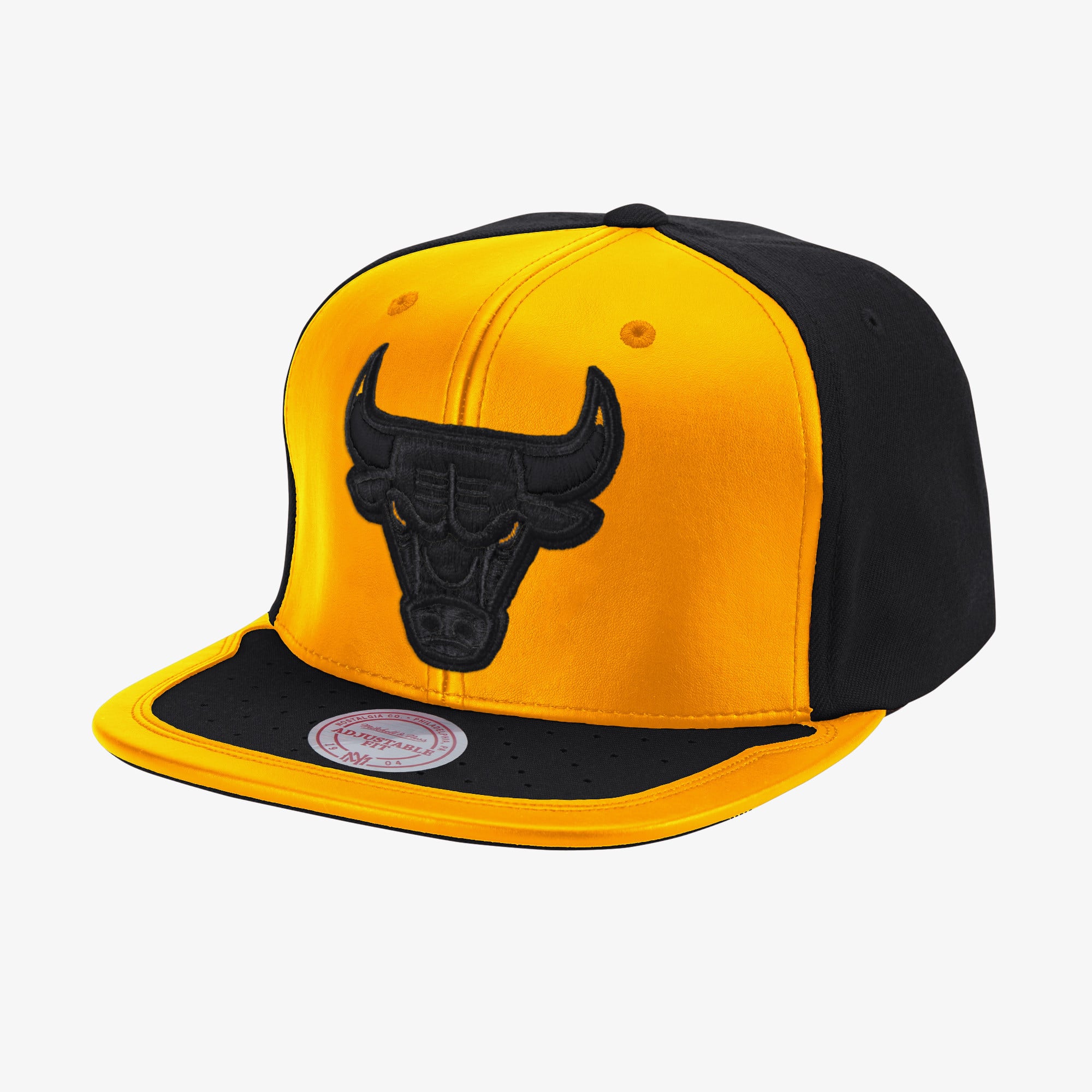 Gold/Black Chicago Bulls Day One Snapback Hat