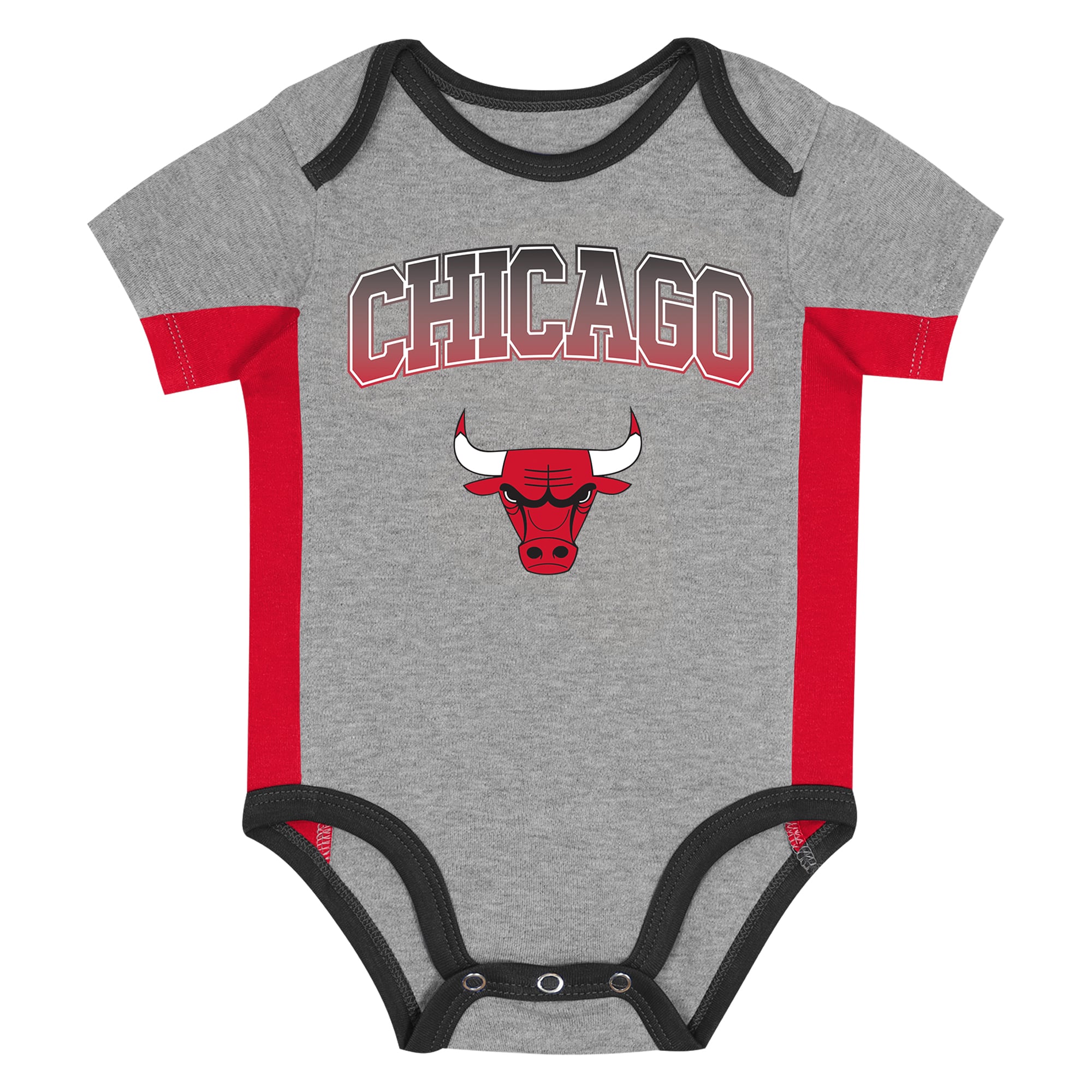 Ensemble trois pièces pour bébé Outerstuff Chicago Bulls Rim Protectors : body et pantalon