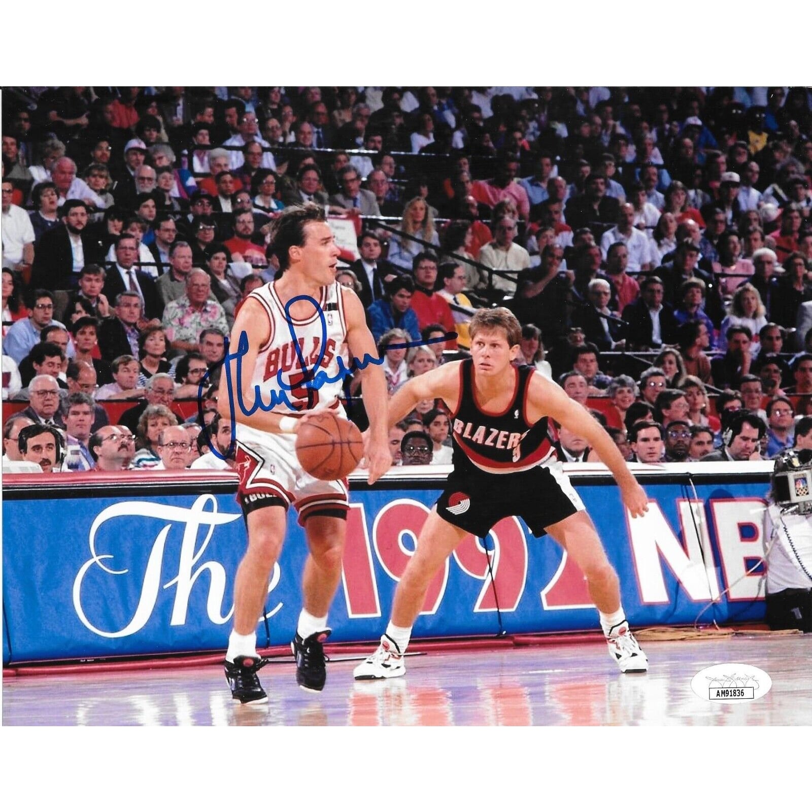 John Paxson John Paxson Signed 8x10 Photo PSA Chicago Bulls – Golden