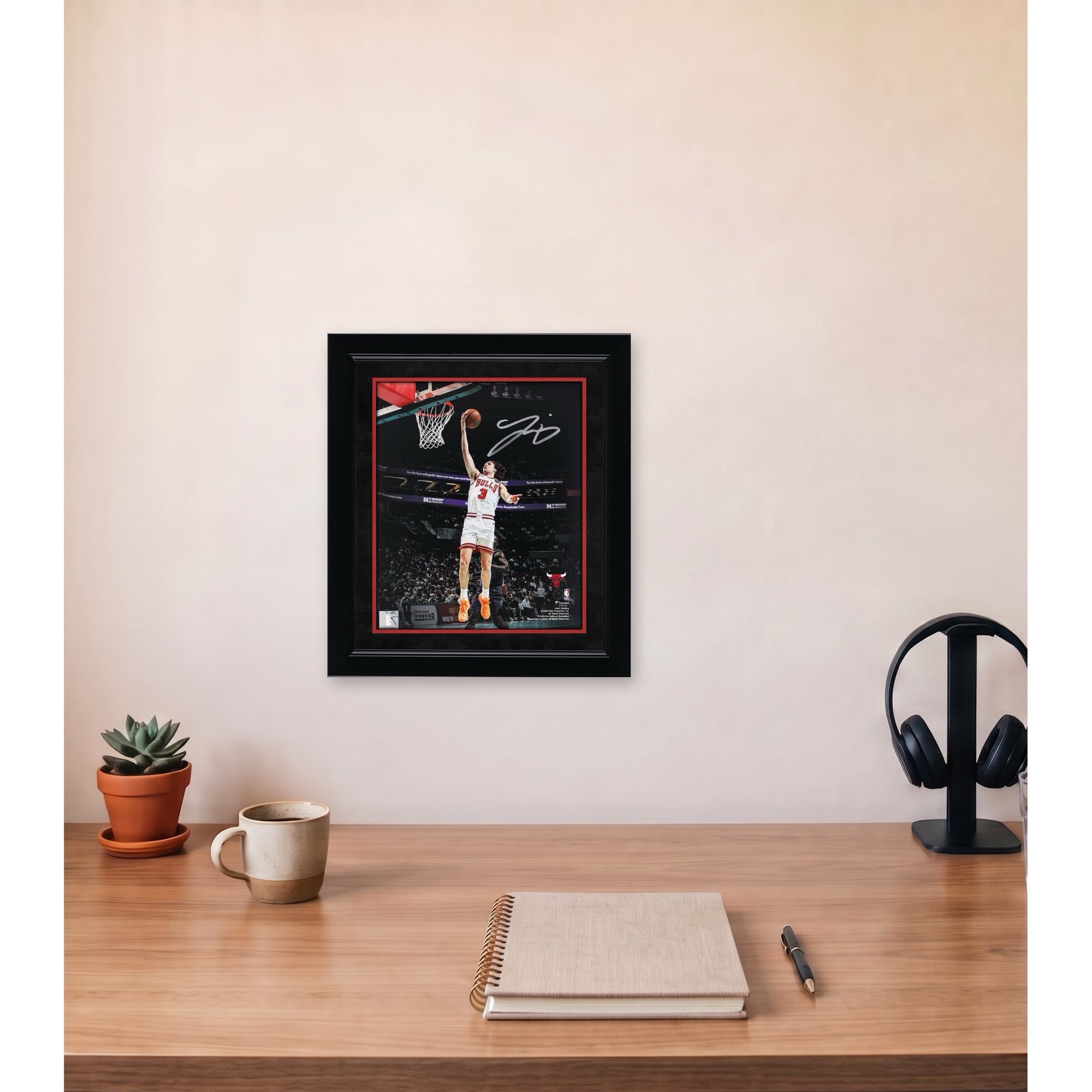 Josh Giddey Chicago Bulls Autographed 8" x 10" Layup Spotlight Photograph