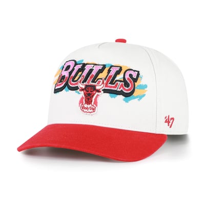  Chicago Bulls '47 City Paint Hitch Adjustable Hat - Cream