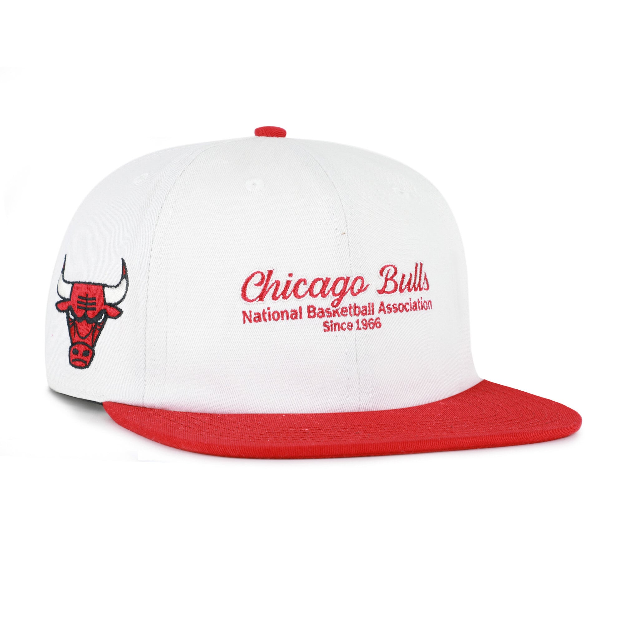 Casquette snapback capitaine Chicago Bulls Script Stack crème pour homme