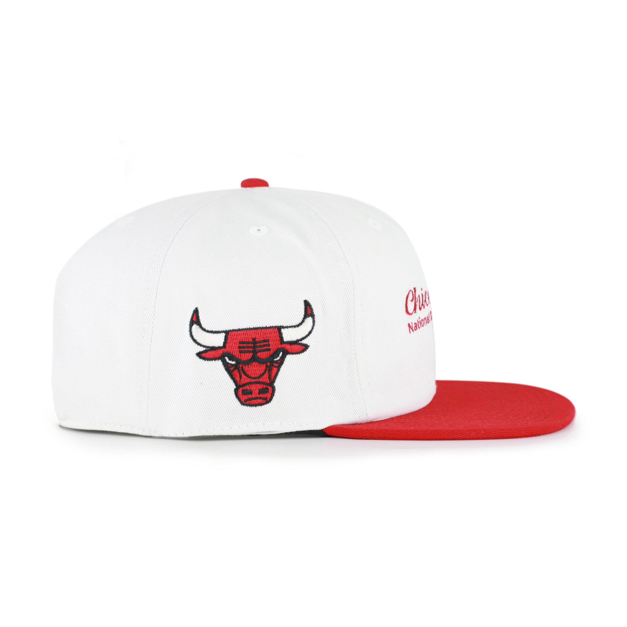 Casquette snapback capitaine Chicago Bulls Script Stack crème pour homme