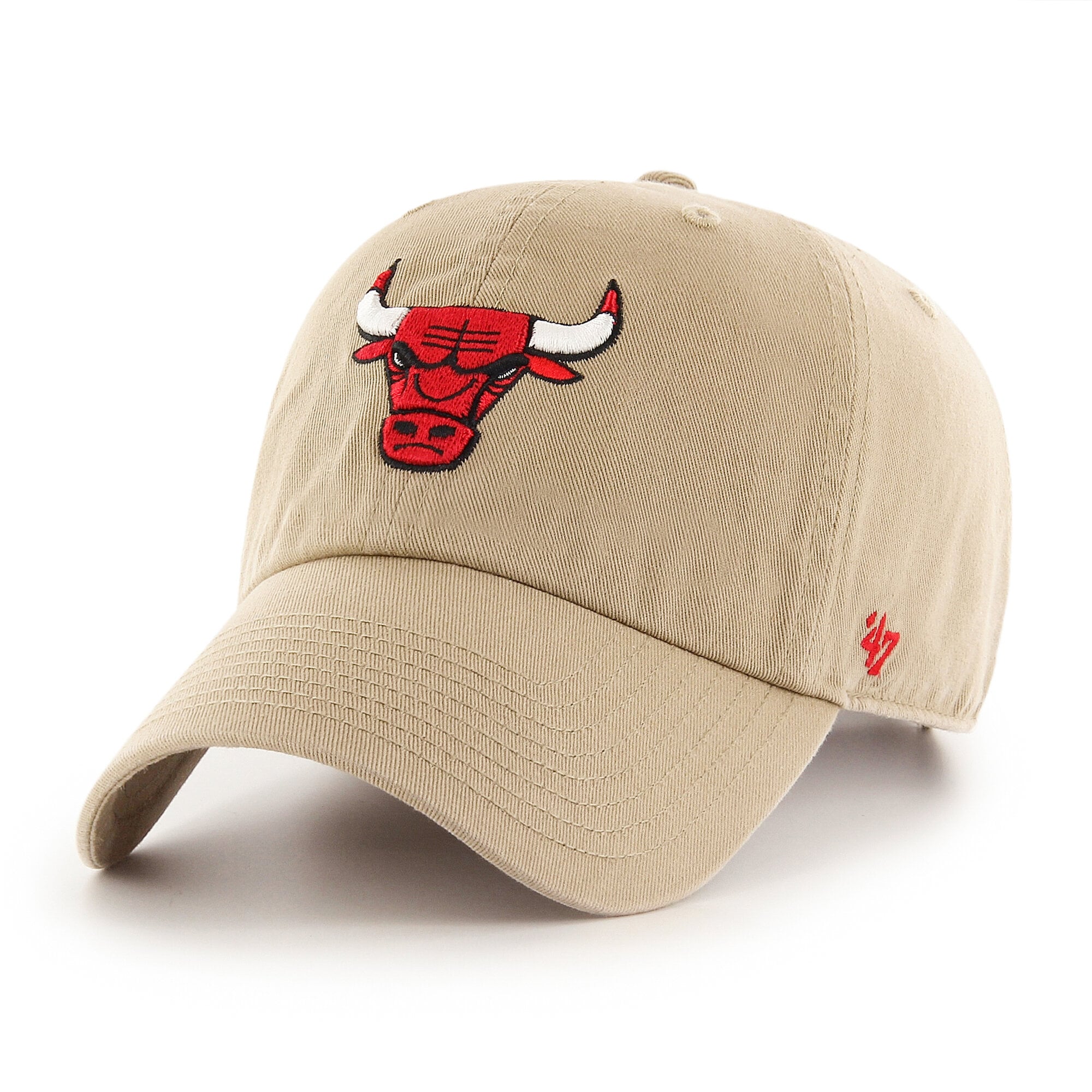 Men's Chicago Bulls '47 Khaki Logo Clean Up Adjustable Hat