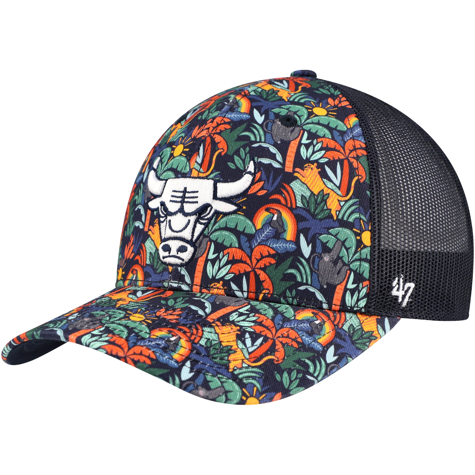 Men's Chicago Bulls '47 Navy Jungle Trucker Adjustable Hat
