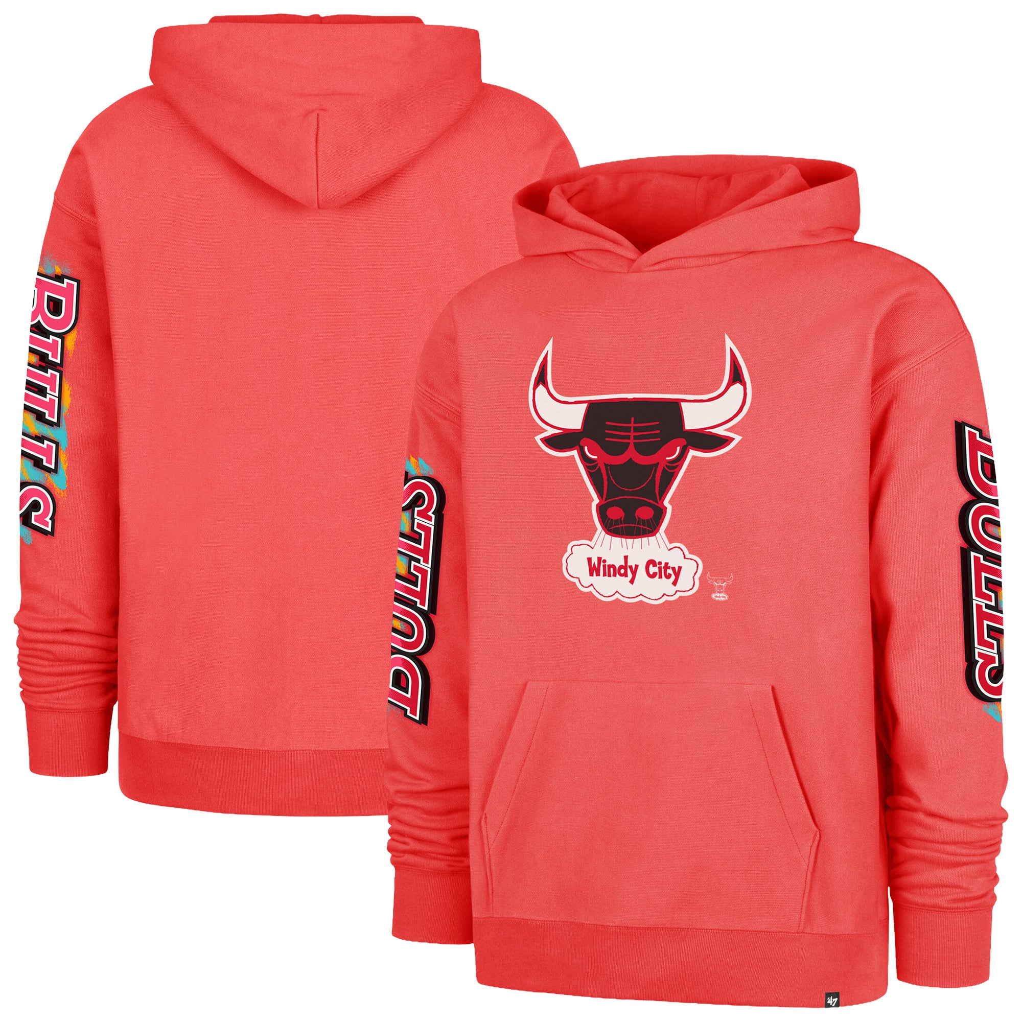 Sweat à capuche homme '47 Red Chicago Bulls City Paint Duo Foundation