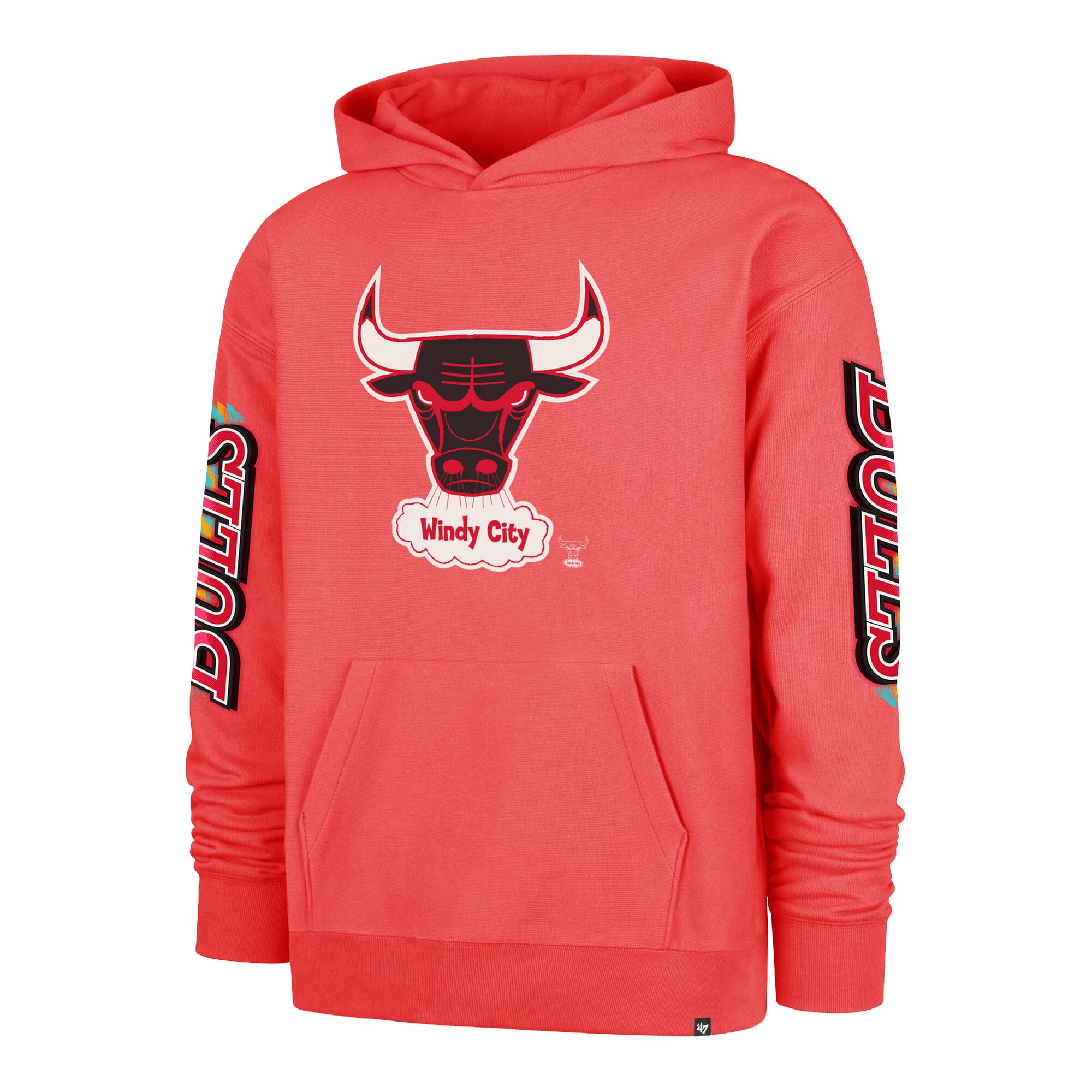 Sweat à capuche homme '47 Red Chicago Bulls City Paint Duo Foundation