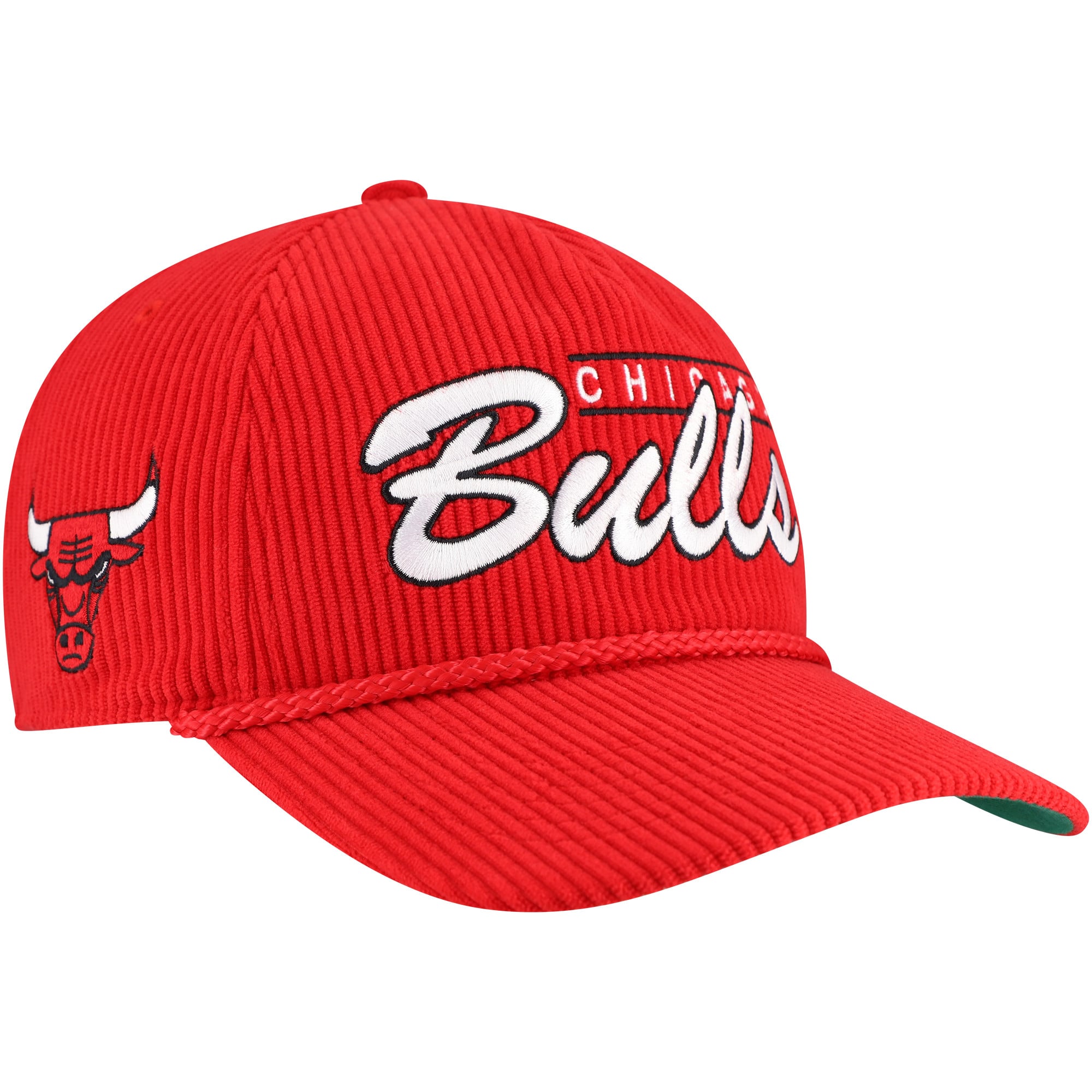 Men's Chicago Bulls  '47 Red Double Header Sidepatch Cord Hitch Adjustable Hat