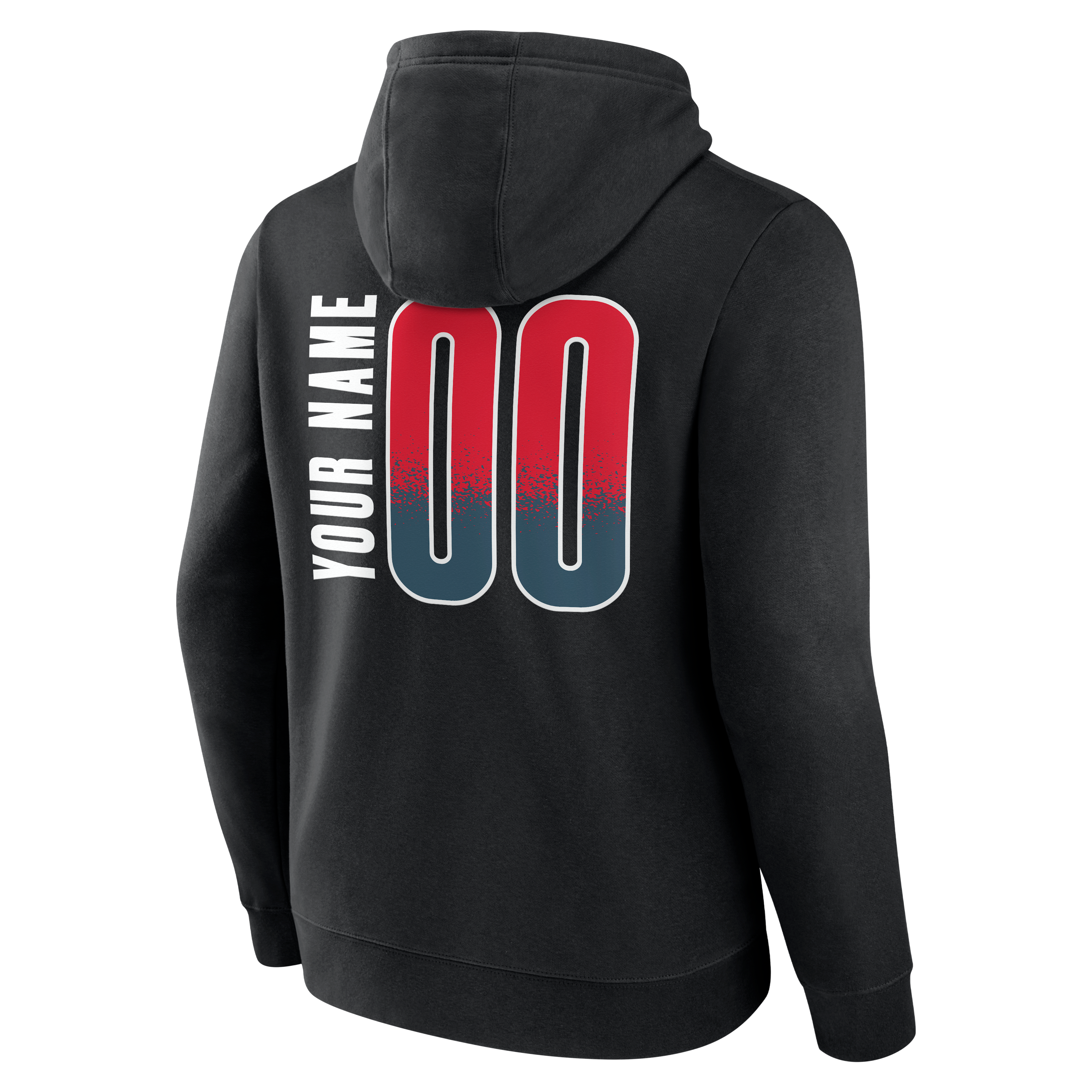 Sweat à capuche noir pour homme Chicago Bulls Home Court Pop personnalisé avec nom et numéro