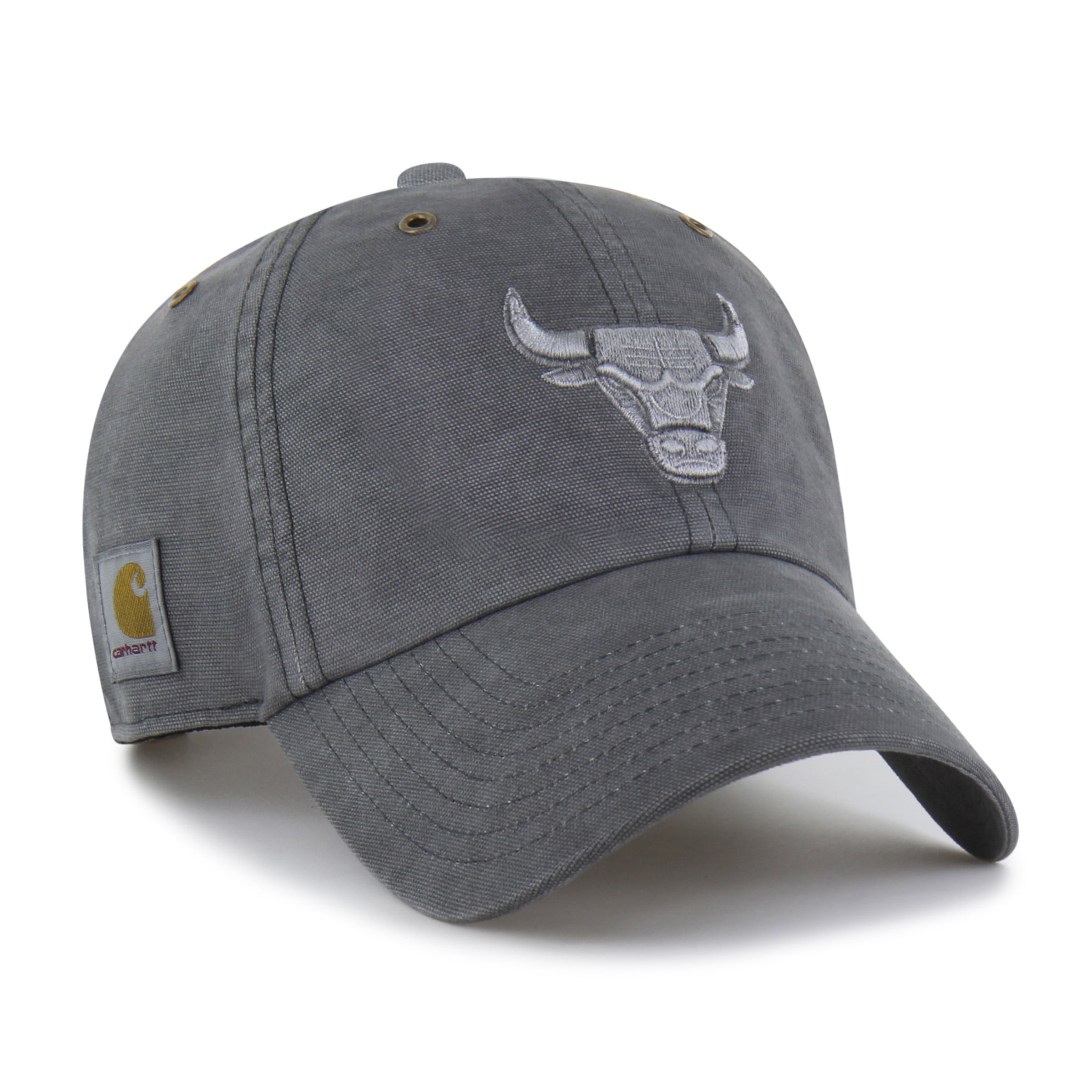Men's Carhartt x '47 Charcoal Chicago Bulls Clean Up Adjustable Hat