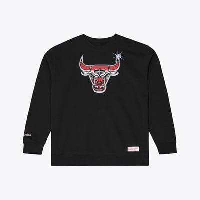  Chicago Bulls Mitchell & Ness Airbrush Sweatshirt - Black