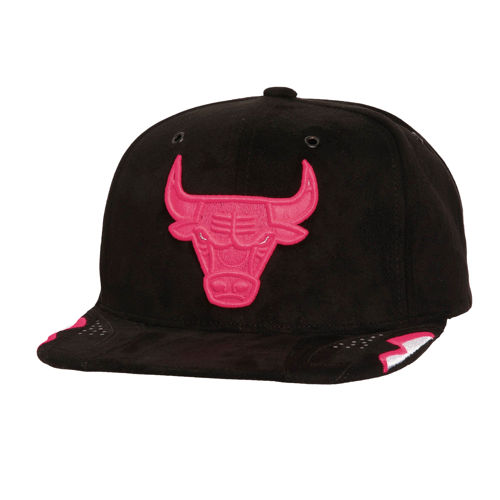 Men's Chicago Bulls Mitchell & Ness Black Day 6 Snapback Hat