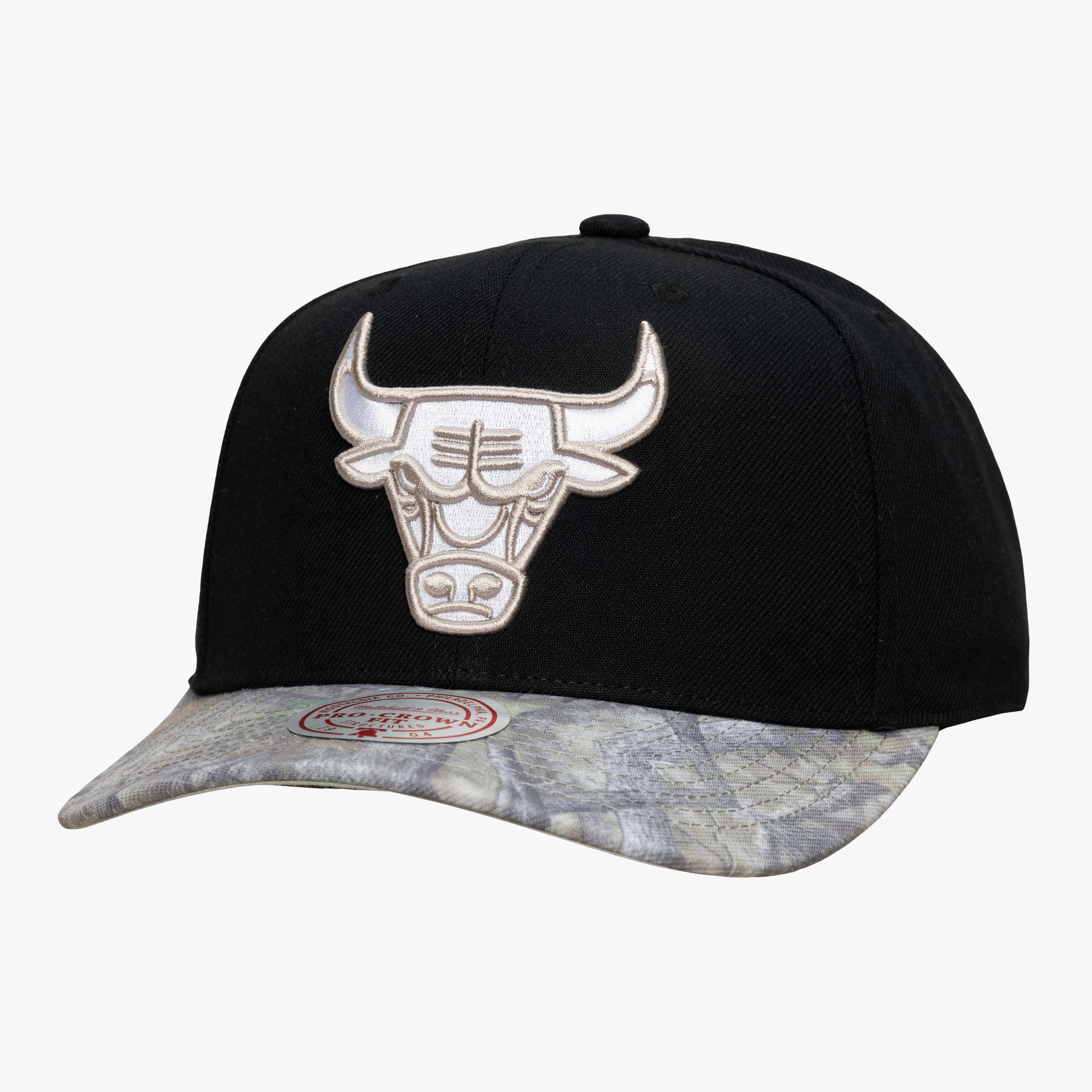 Casquette snapback Mitchell & Ness Pro Crown pour homme, noire/camouflage