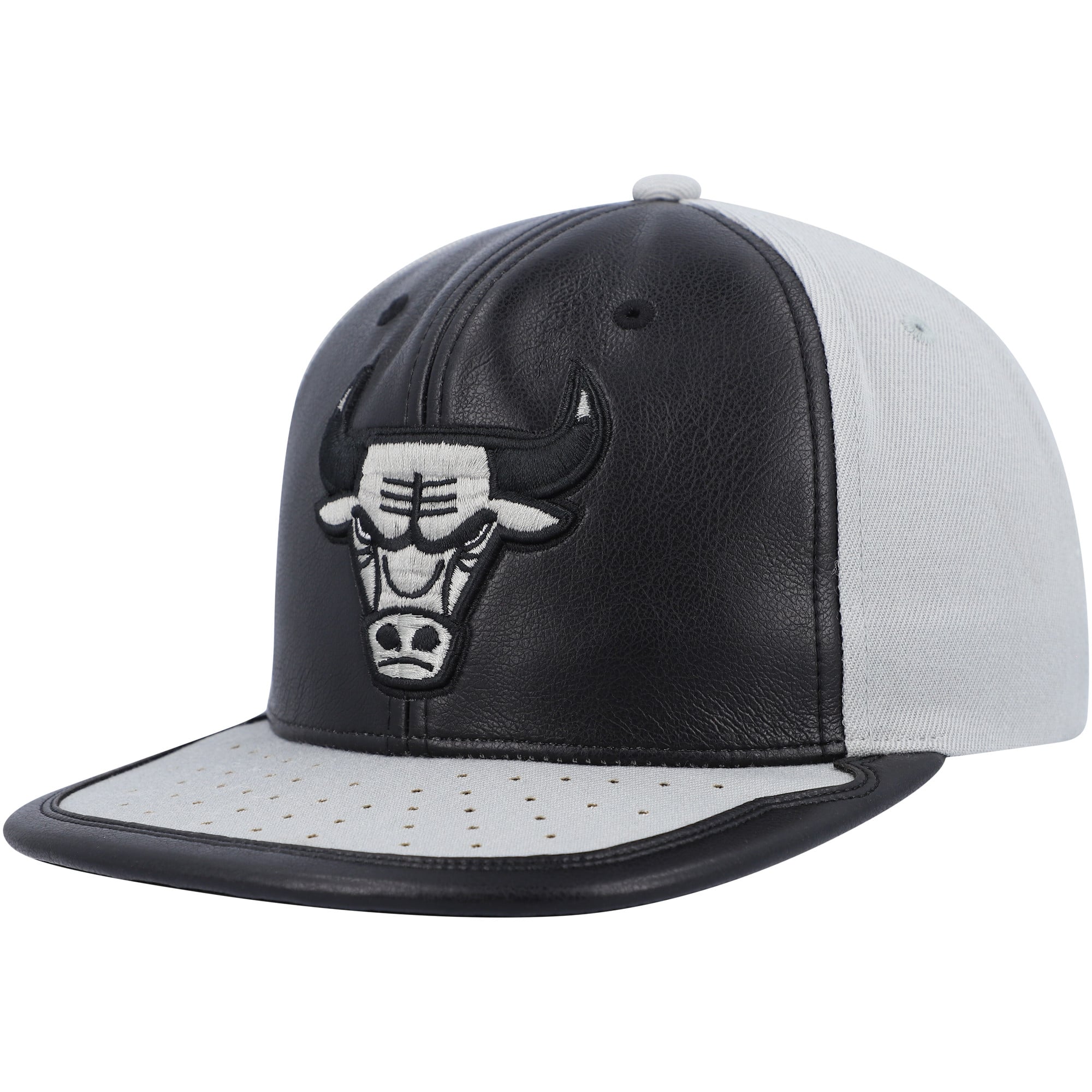Men's Chicago Bulls Mitchell & Ness Black/Gray Day One Snapback Hat