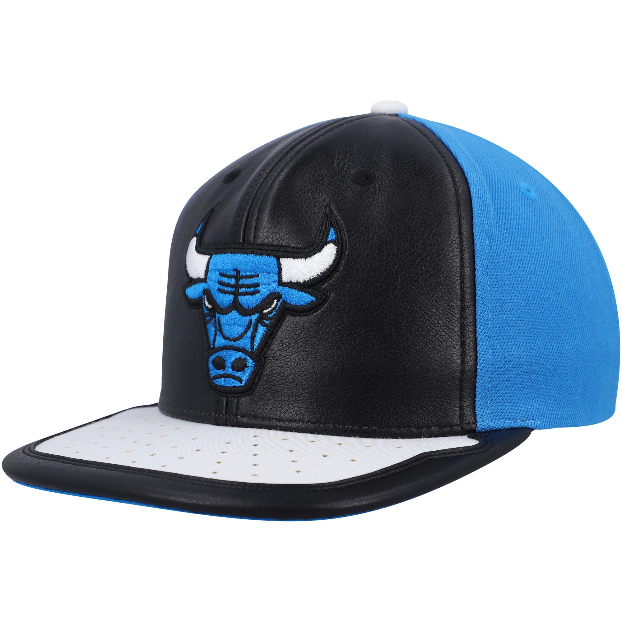 Men's Chicago Bulls Mitchell & Ness Black/White Day One Snapback Hat