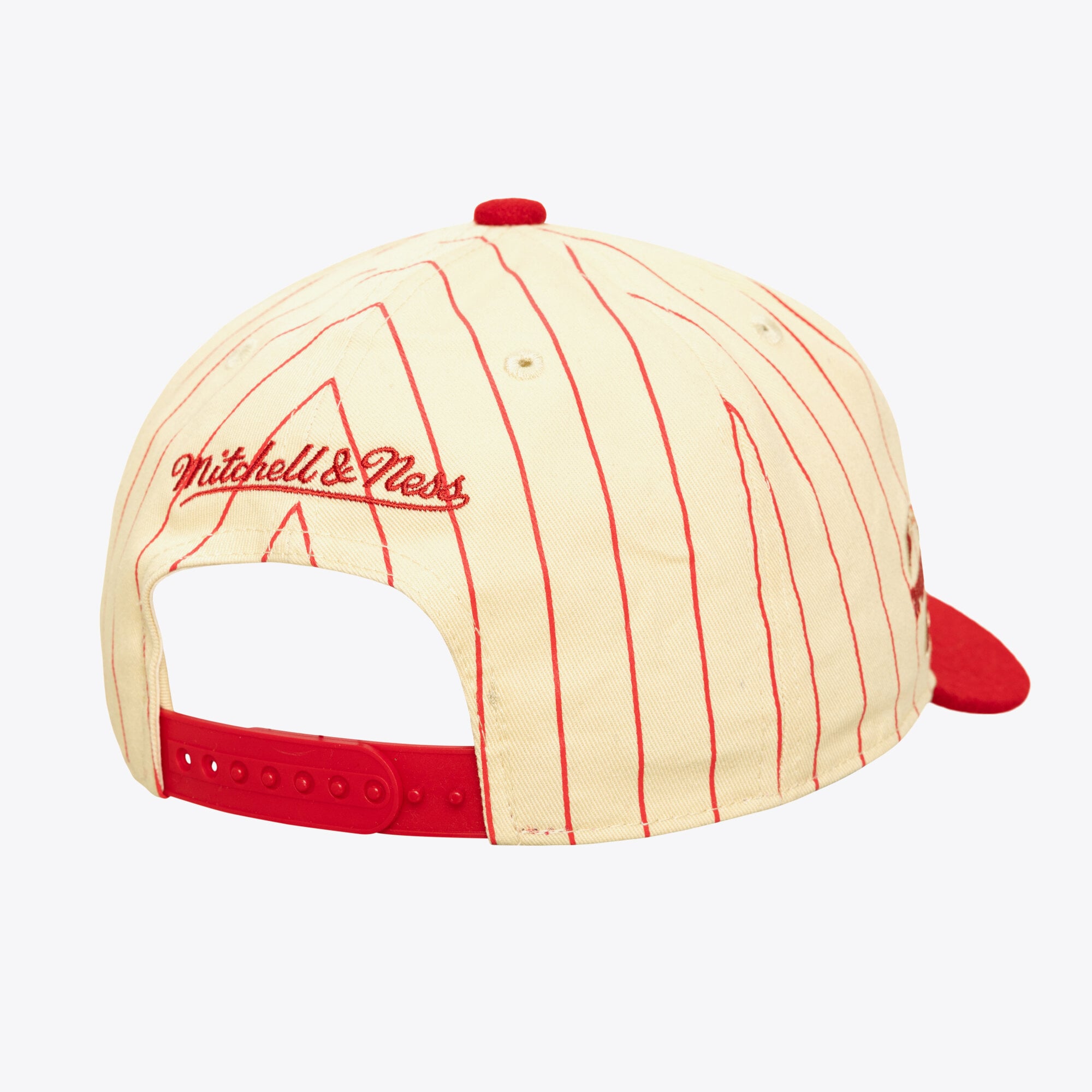 Casquette Mitchell & Ness crème Chicago Bulls Retro Roots Stripe Pro pour homme, ajustable