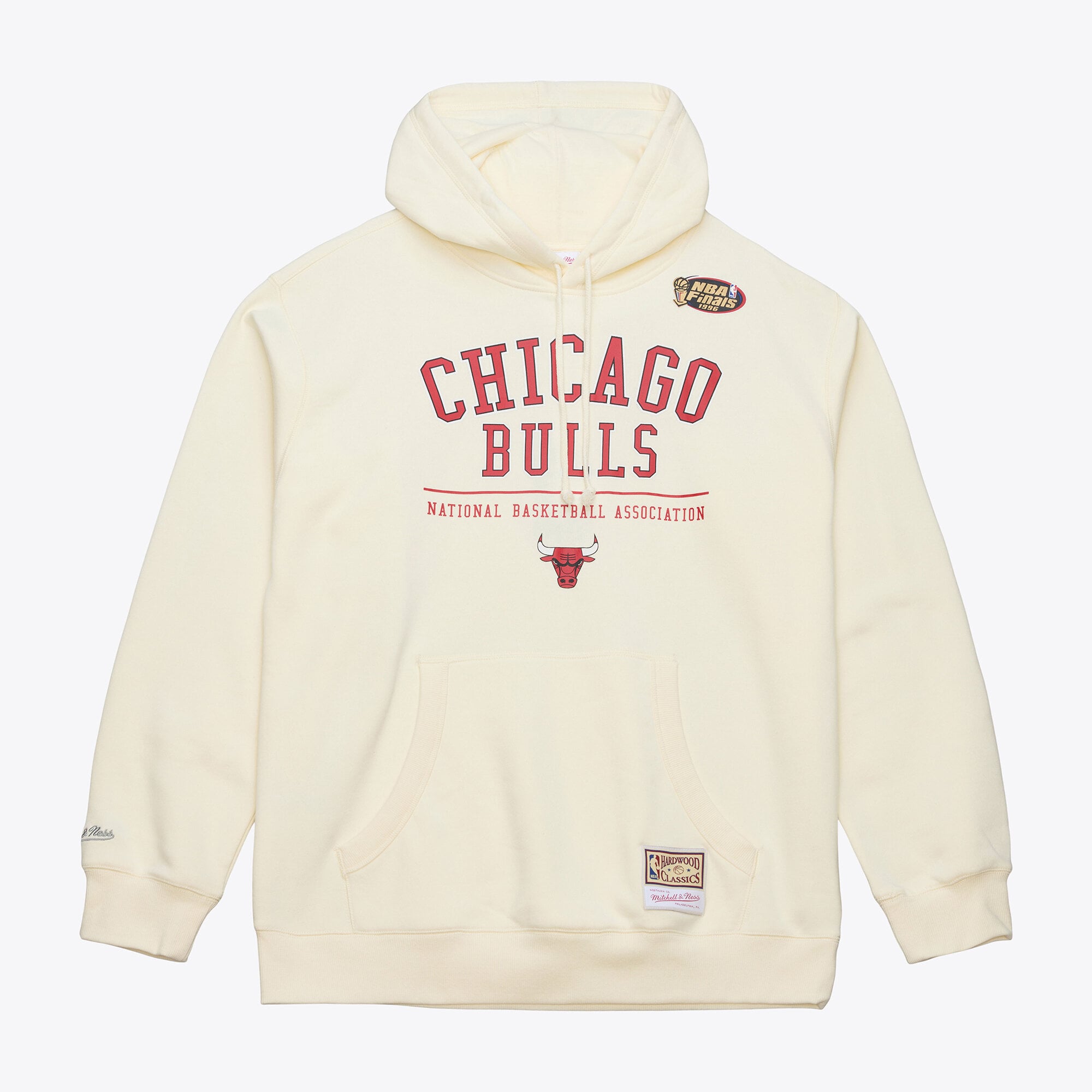 Men's Mitchell & Ness Cream Chicago Bulls Walk-Off Fleece Hoodie