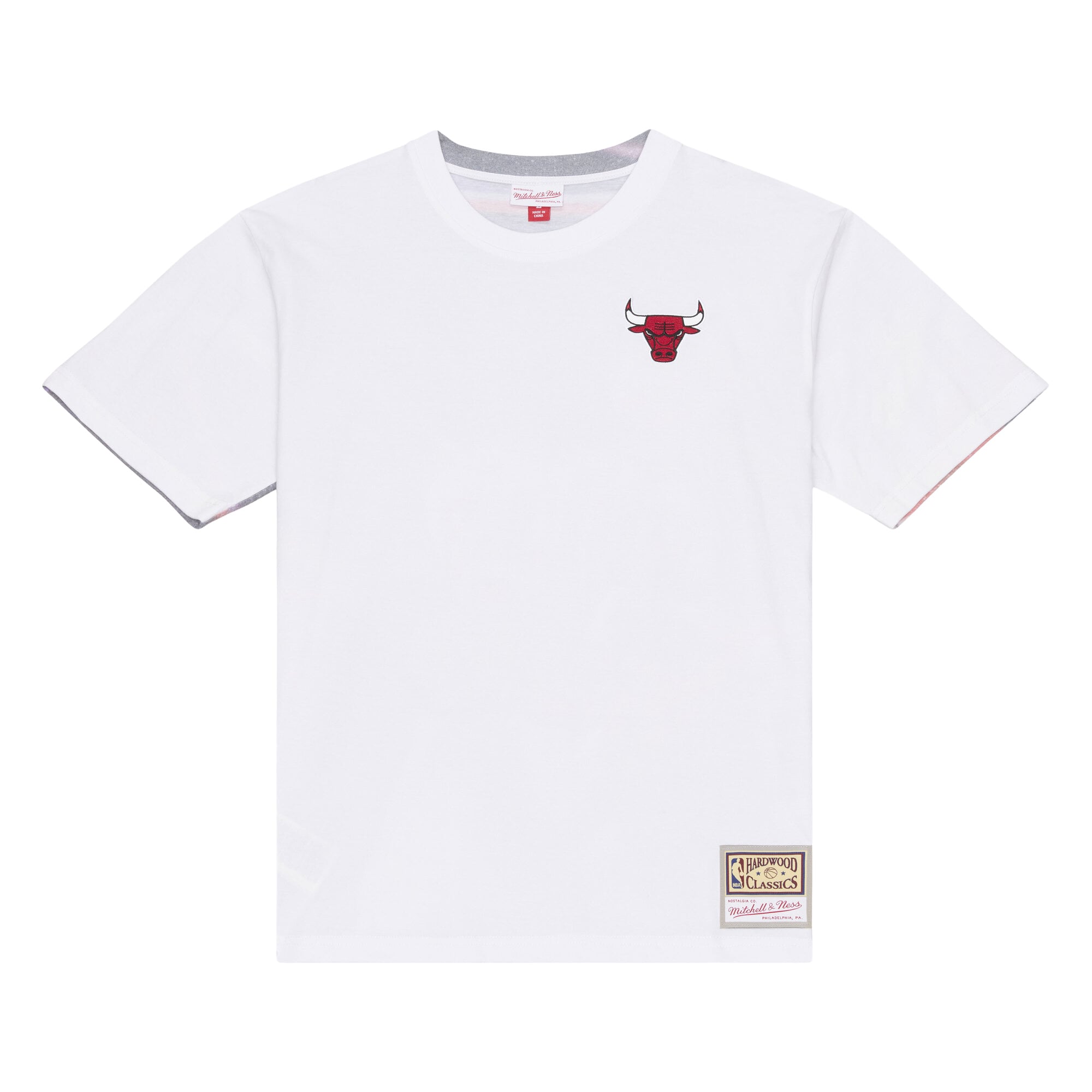 T-shirt Mitchell & Ness Dennis Rodman blanc Chicago Bulls Hardwood Classics pour homme, imprimé par sublimation