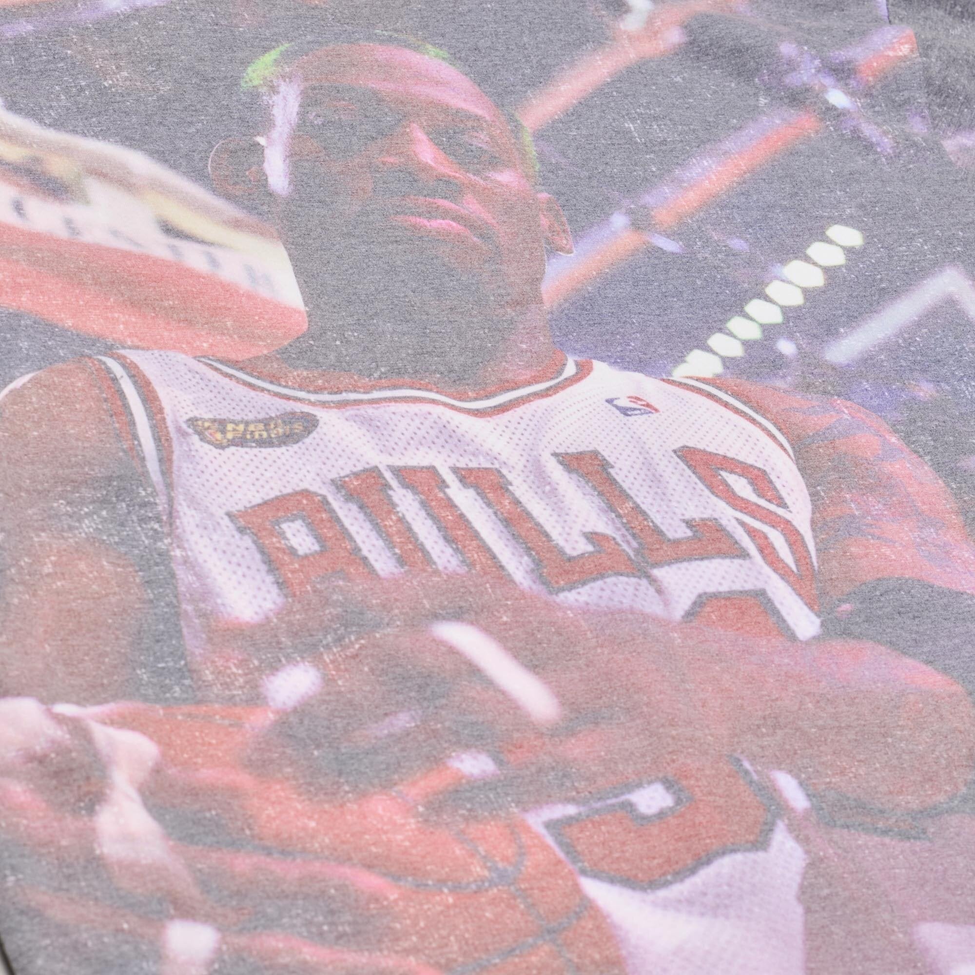 T-shirt Mitchell & Ness Dennis Rodman blanc Chicago Bulls Hardwood Classics pour homme, imprimé par sublimation