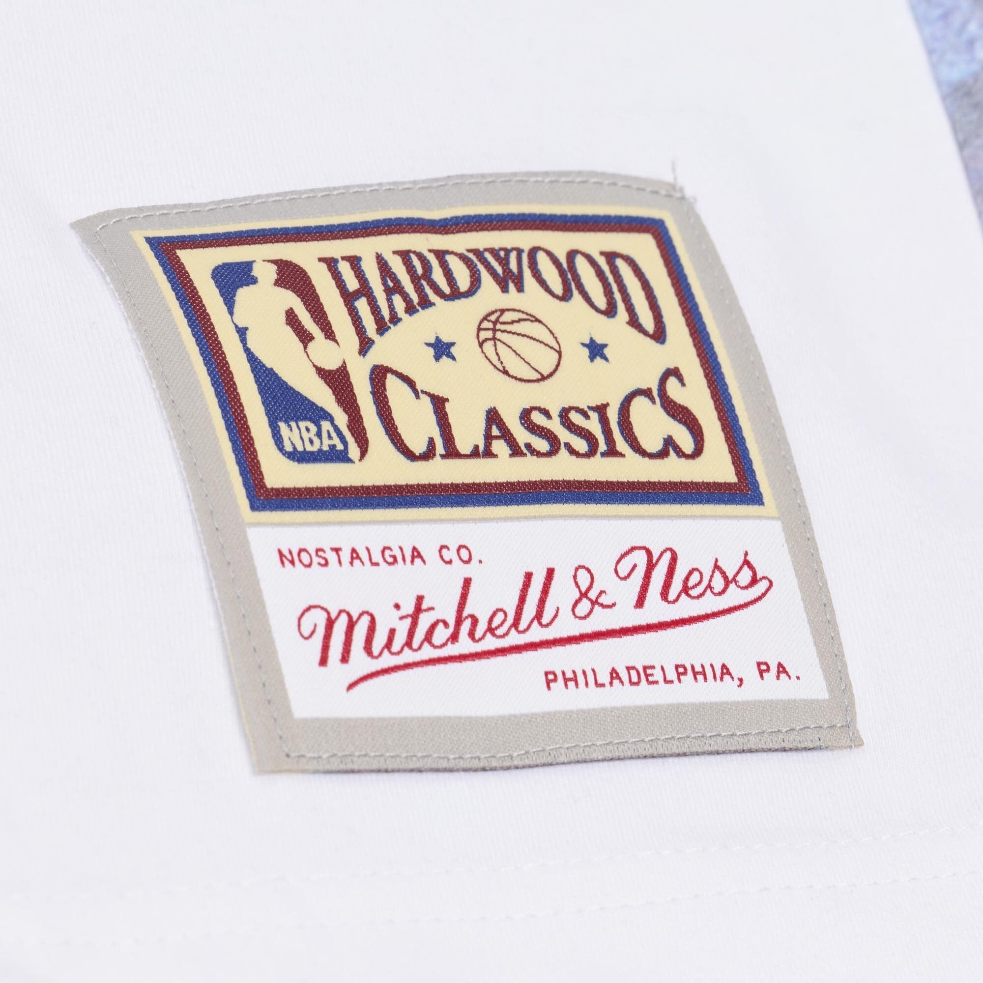 T-shirt Mitchell & Ness Dennis Rodman blanc Chicago Bulls Hardwood Classics pour homme, imprimé par sublimation