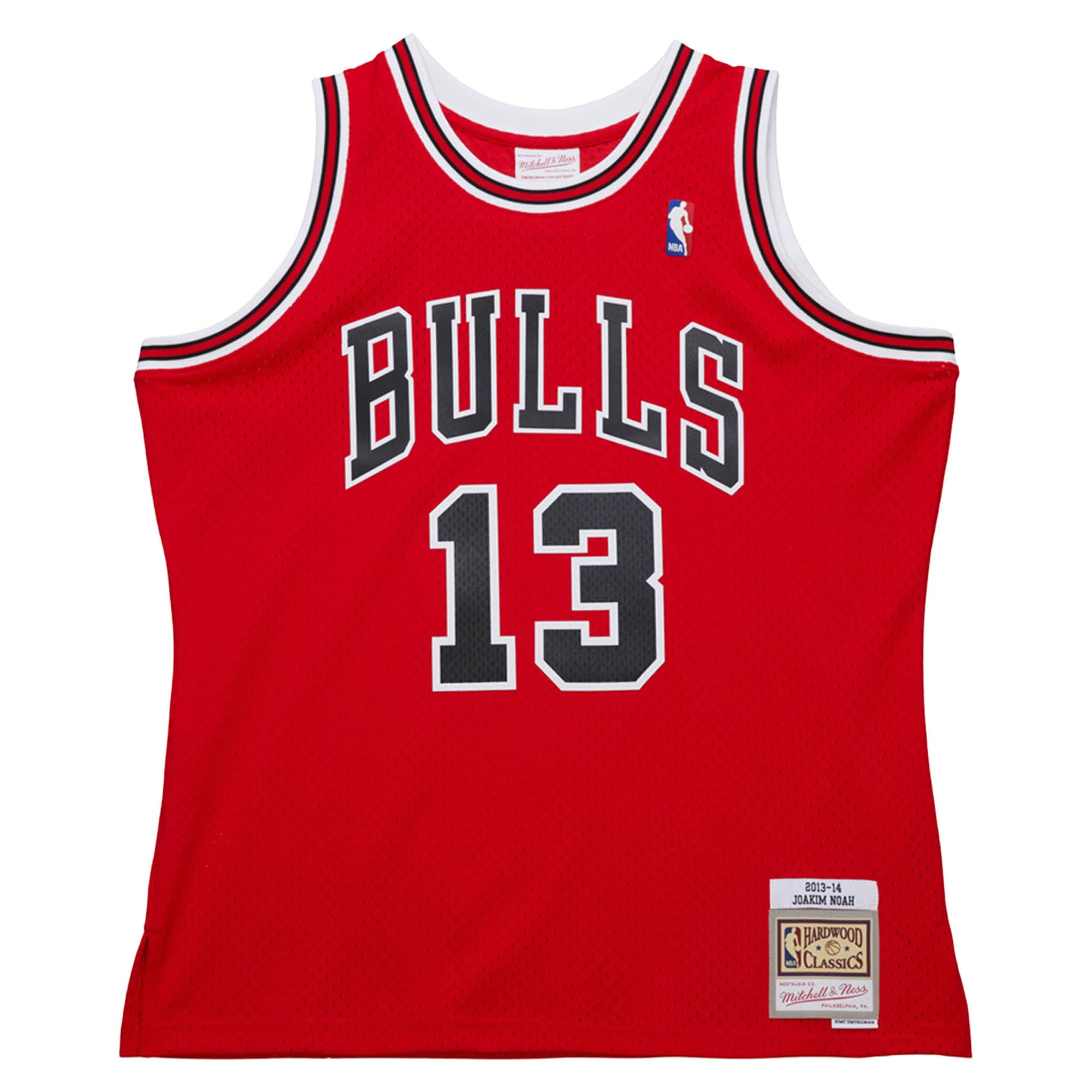 Maillot Swingman Mitchell & Ness Joakim Noah Red Chicago Bulls 2013/14 Hardwood Classics pour homme