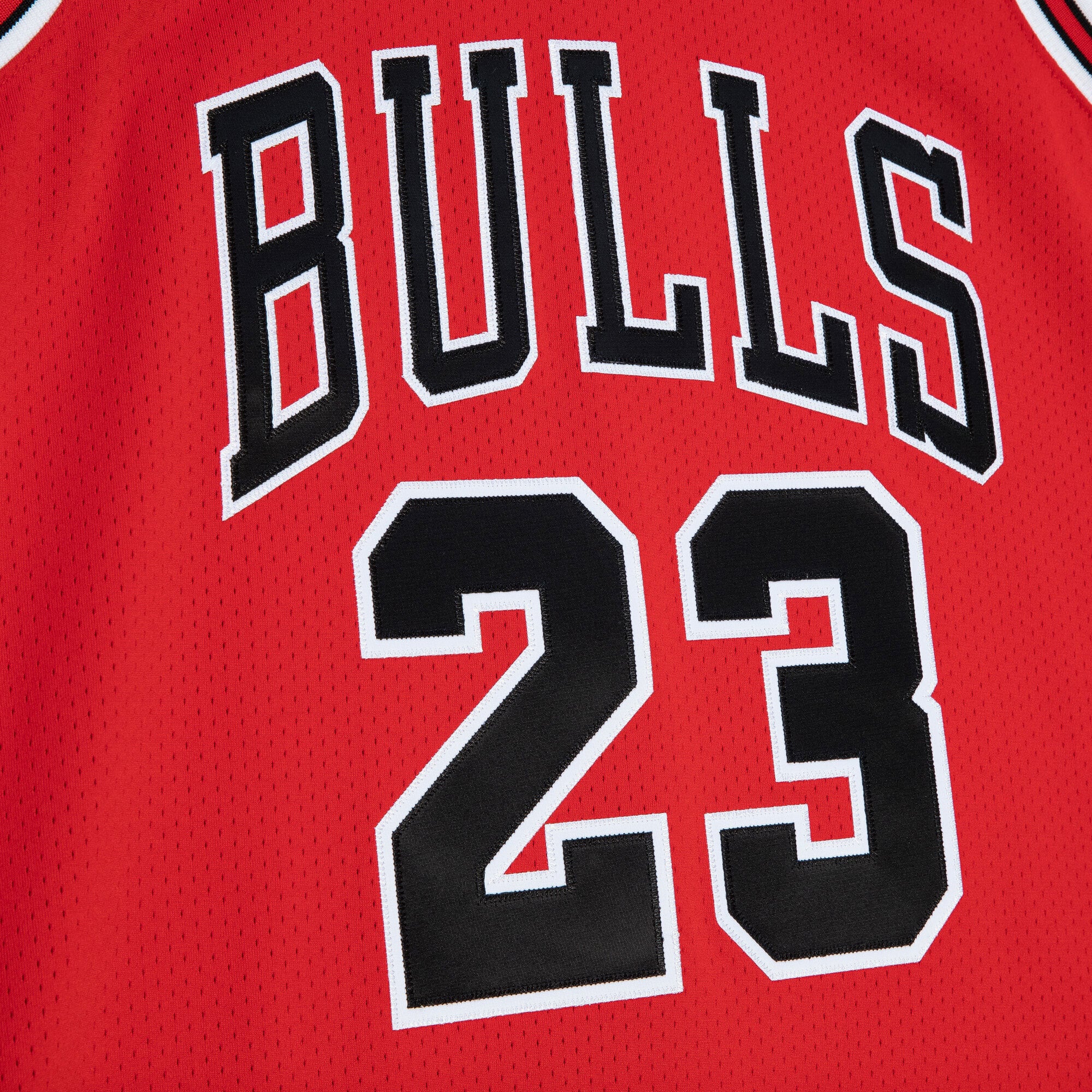 Maillot authentique Mitchell & Ness Michael Jordan rouge des Chicago Bulls 1997-98 pour homme