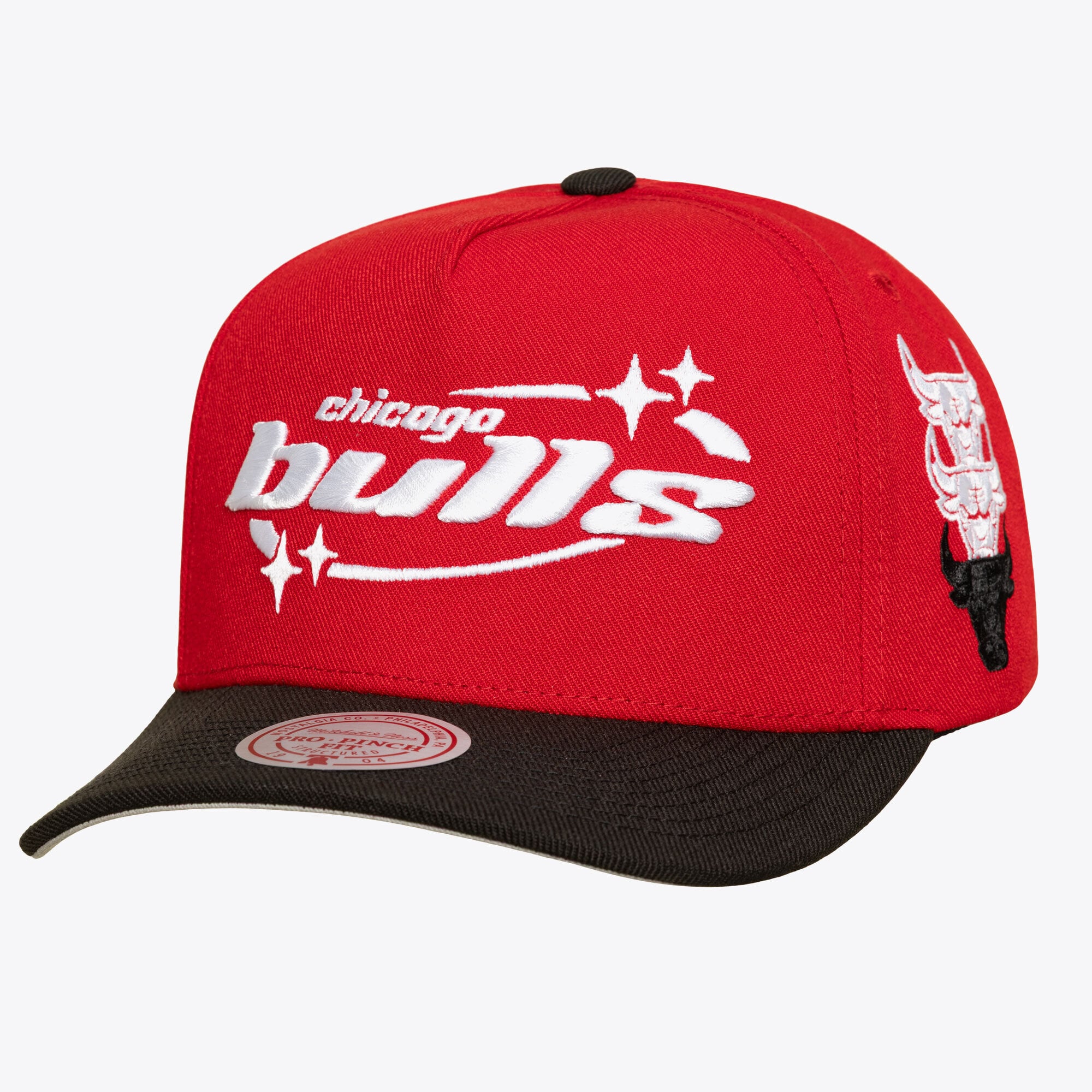 Casquette snapback Mitchell & Ness rouge Chicago Bulls 404 Club Starz Pro pour homme