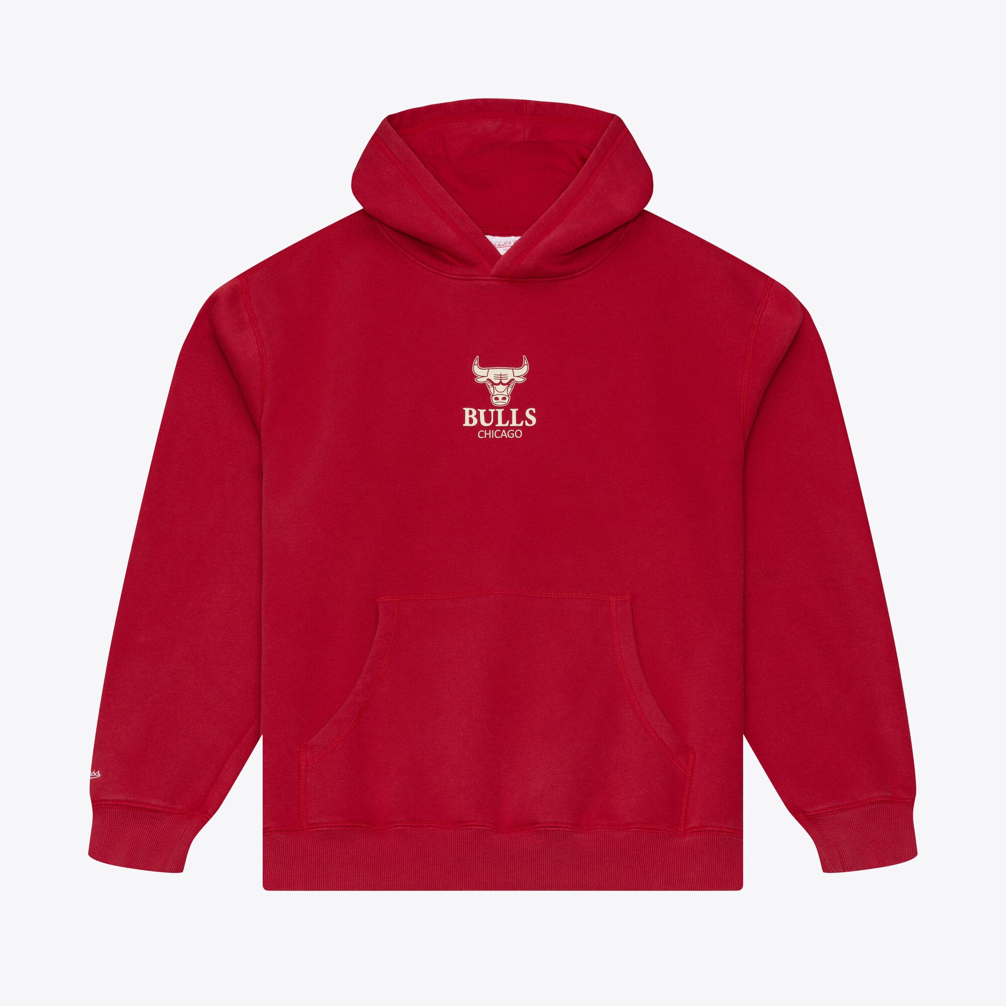Men's Mitchell & Ness Red Chicago Bulls Core Fleece Hoodie